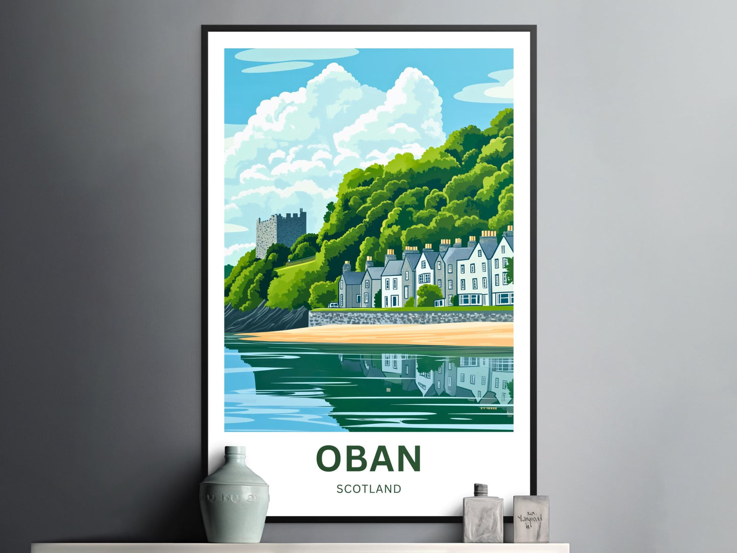 Oban Travel Poster - Scotland United Kingdom