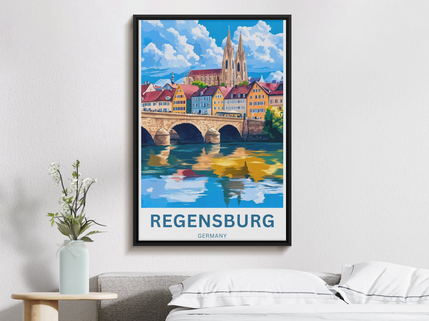 Regensburg Travel Poster - Heart of Bavaria