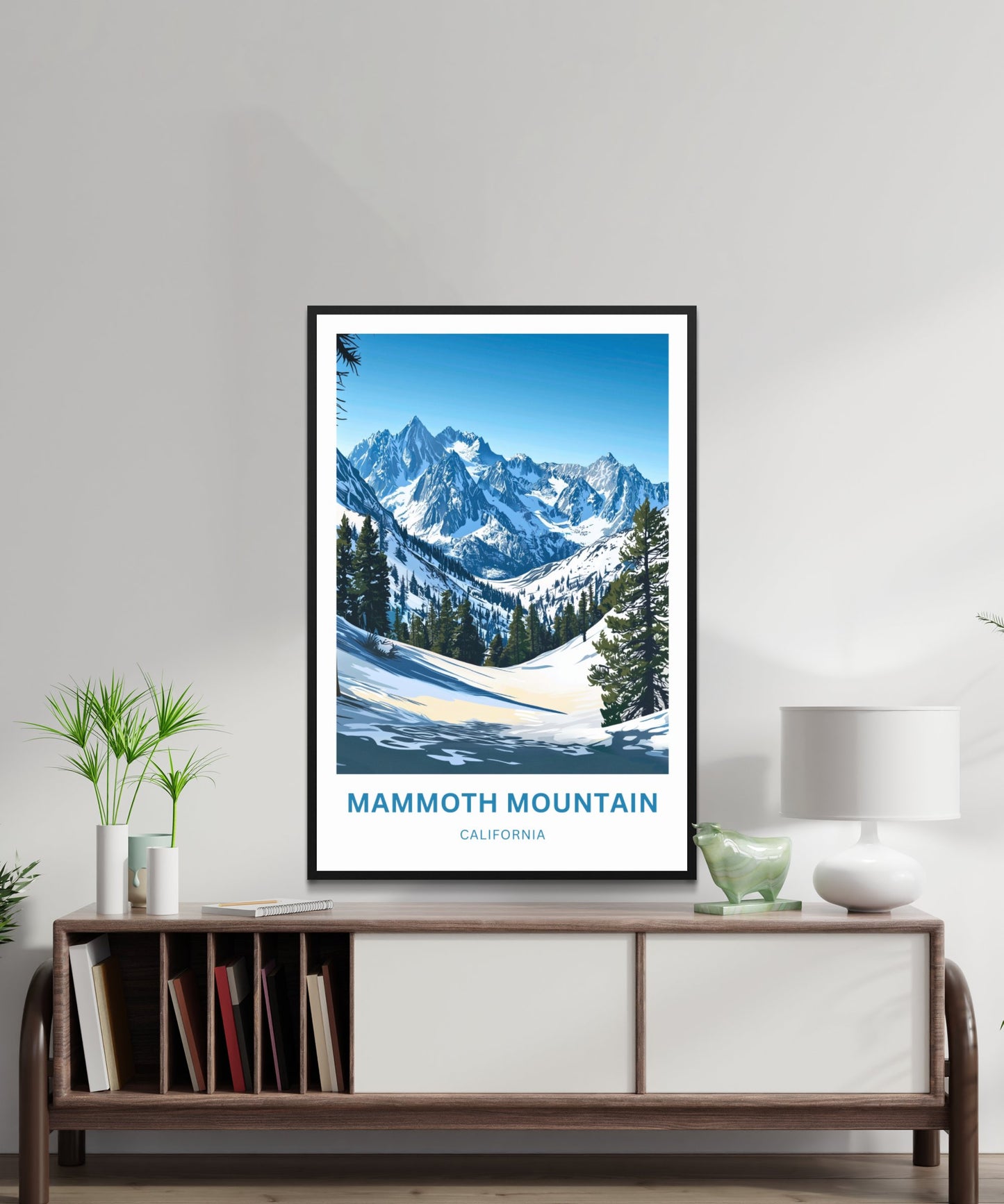 Mammoth Mountain Travel Poster - Alpine Wilderness Escape
