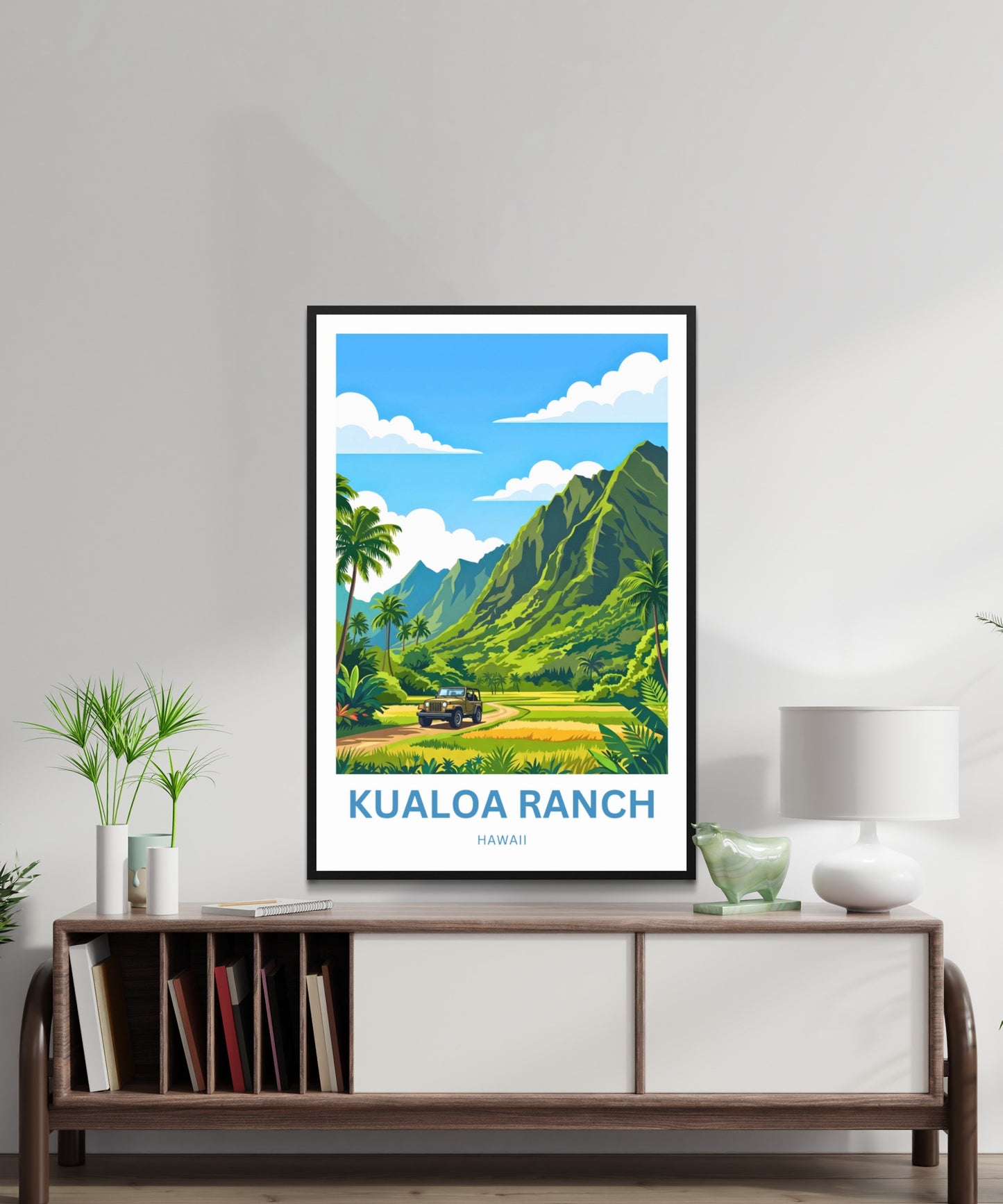 Kualoa Ranch Travel Poster - Majestic