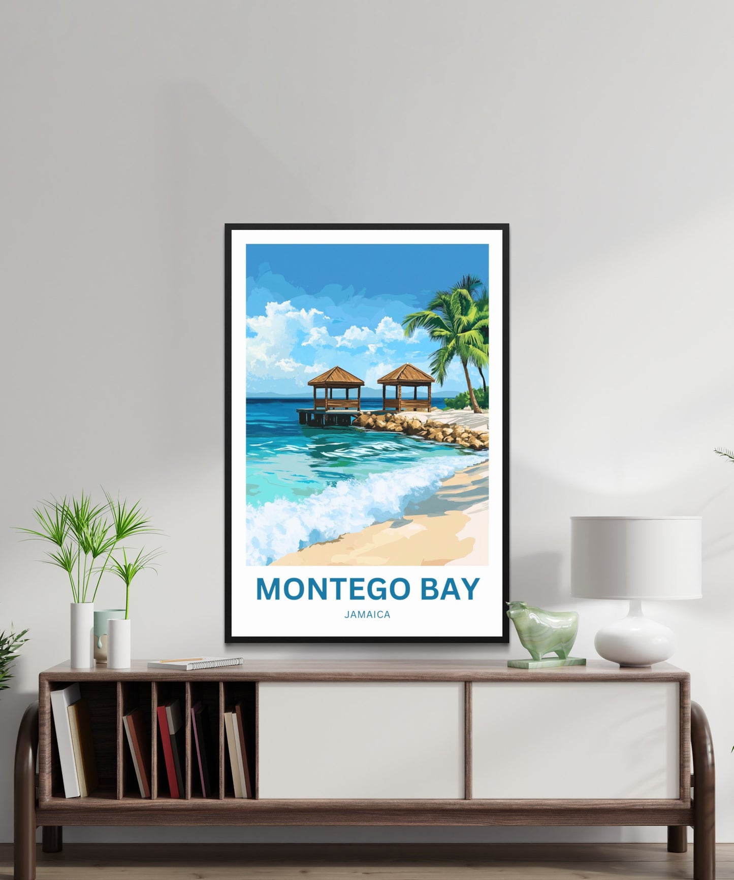 Montego Bay Travel Poster - Bay Horizon – Blue Beyond