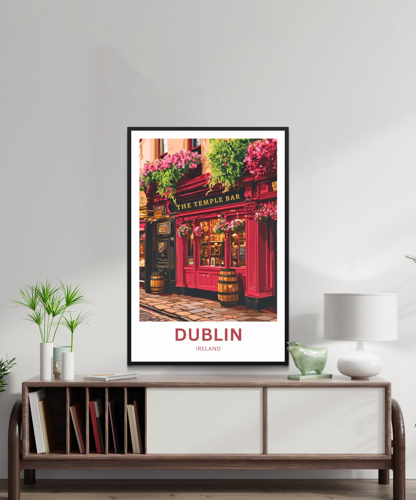 Dublin Travel Poster- Irish Spirit Lives Here