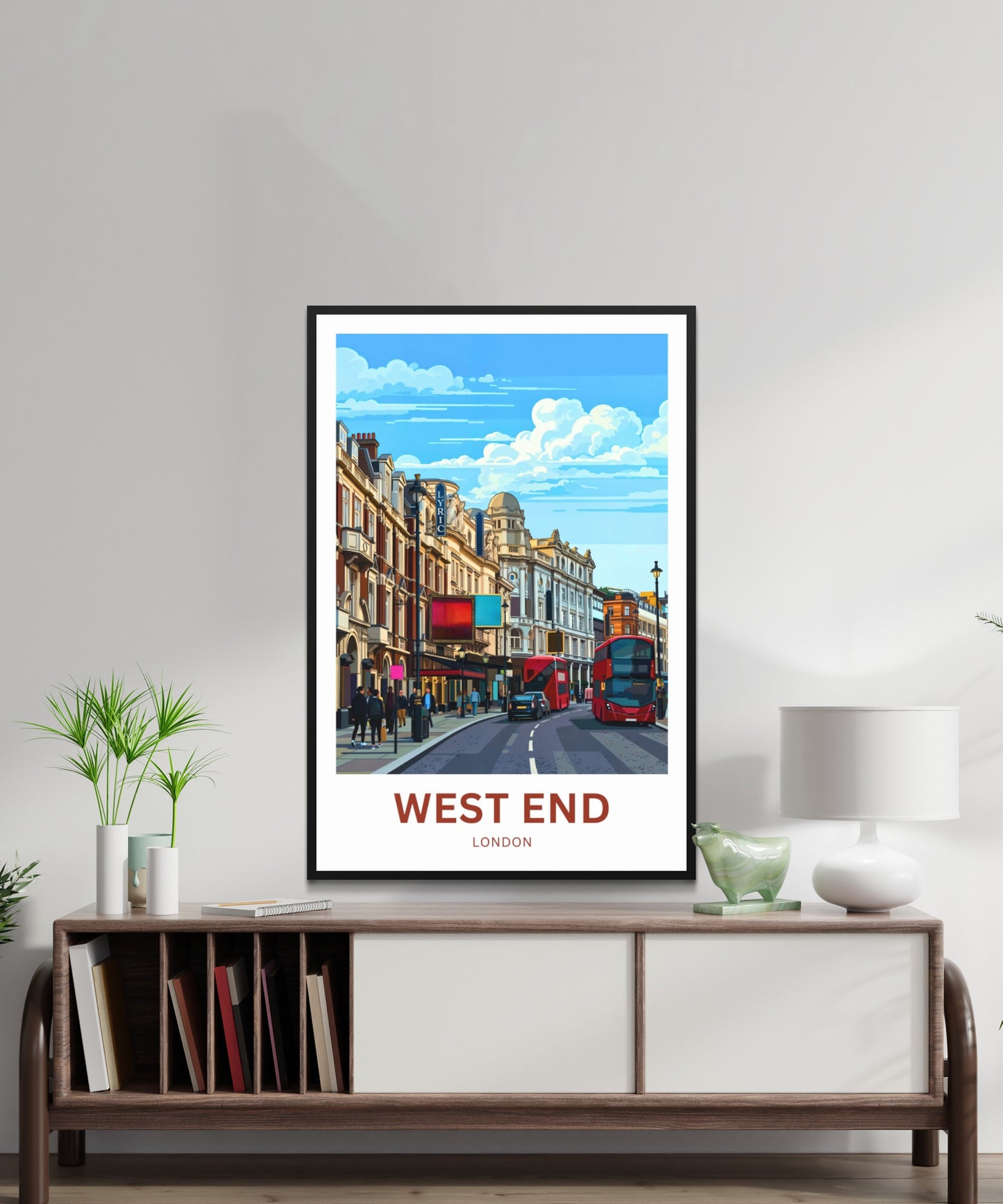 West End Travel Poster - London Theatre Street