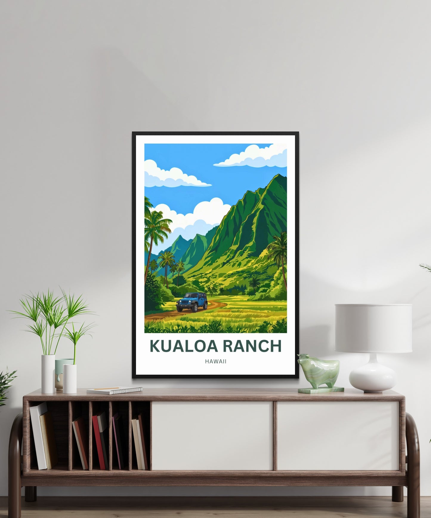 Kualoa Ranch Travel Poster - Ancient lands