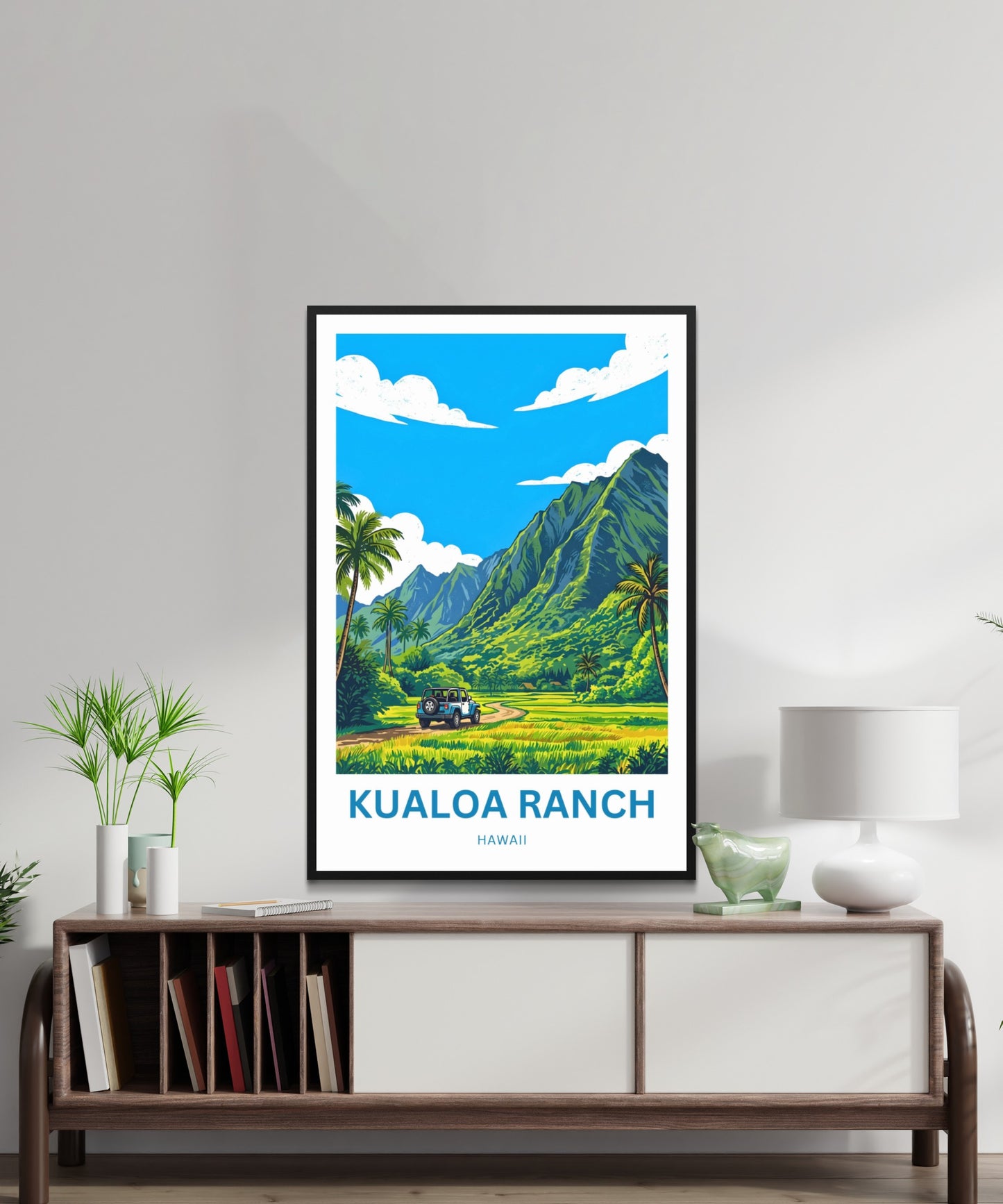 Kualoa Ranch Travel Poster - Island legends