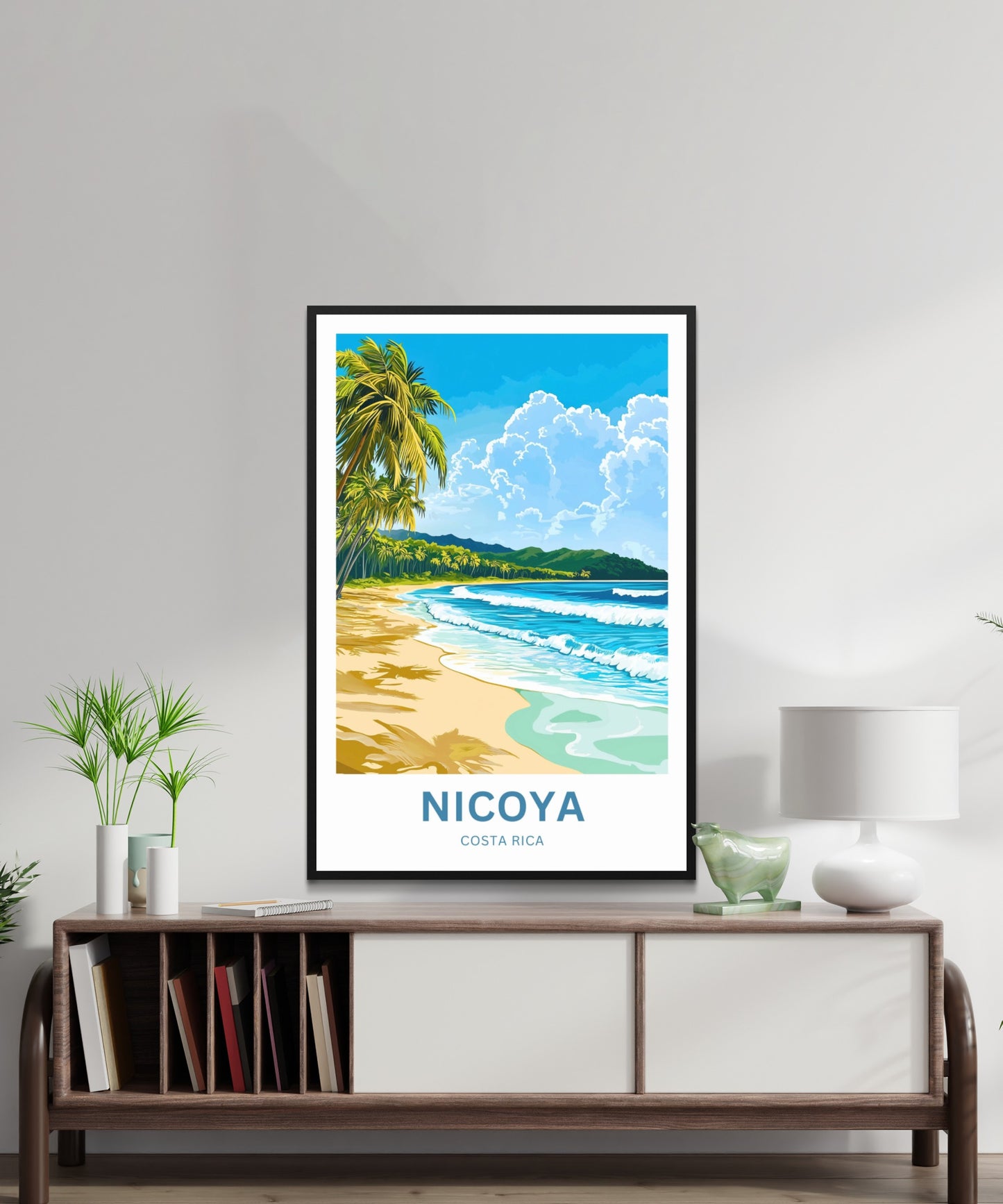 Nicoya Peninsula Travel Poster - Captivating Costa Rica Shores