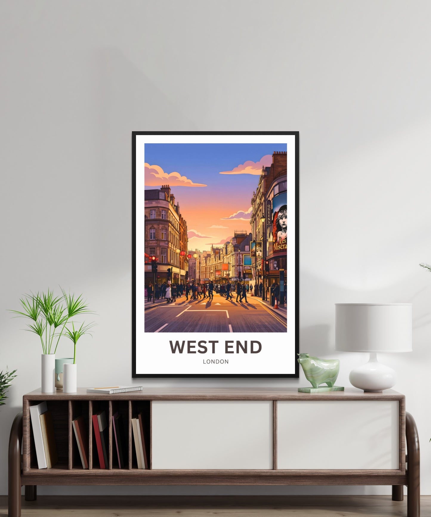 West End Travel Poster - London Evenings