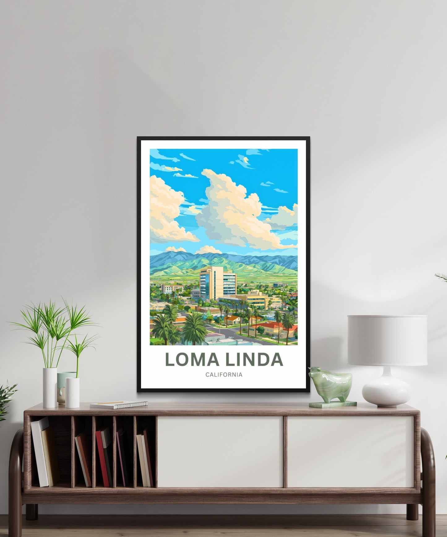 Loma Linda Travel Poster - City of Healing and Light