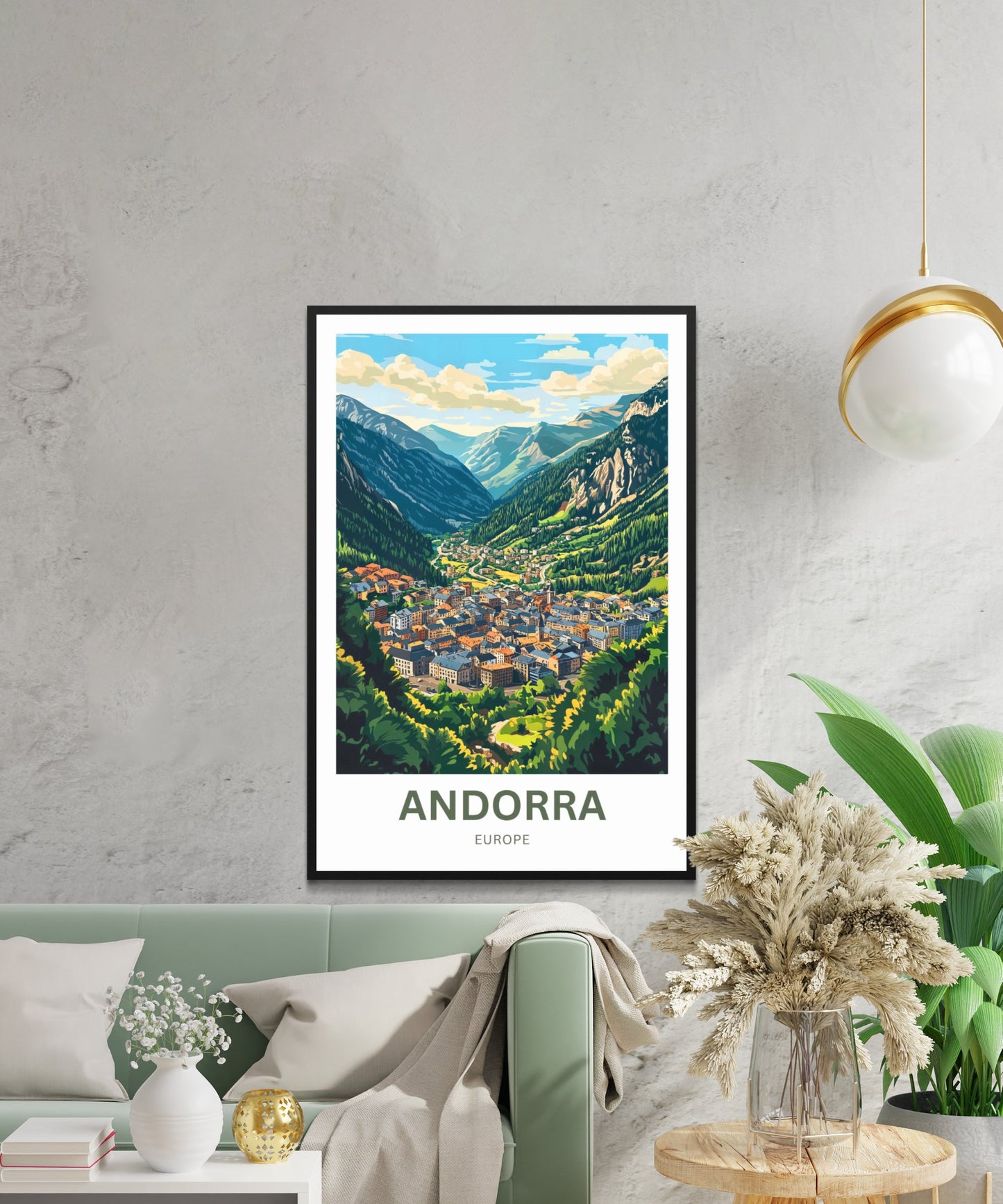 Andorra Travel Poster- Captivating View of La Vella