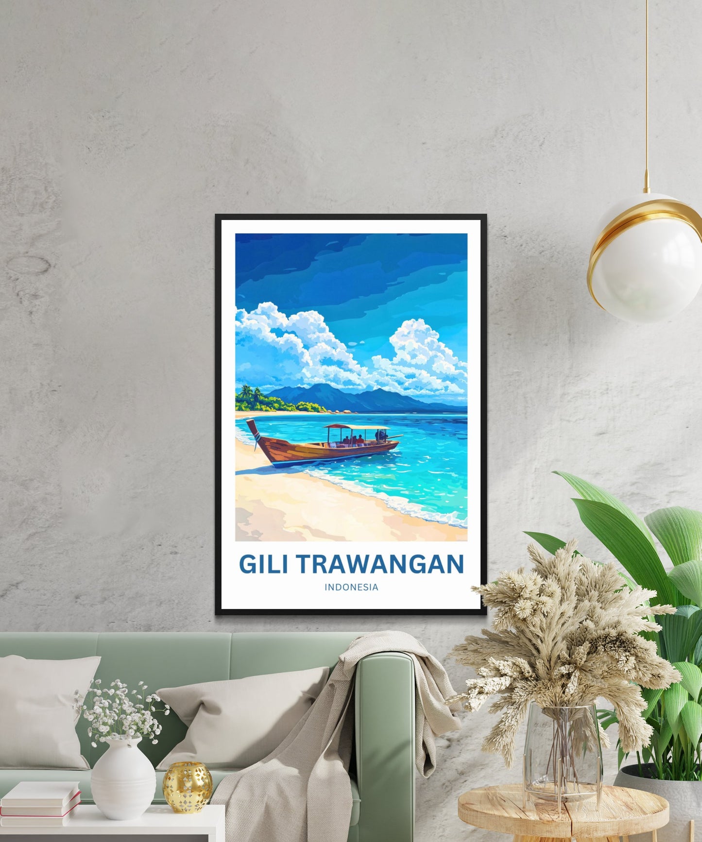 Gili Trawangan Travel Poster- Indonesia Captivating Island