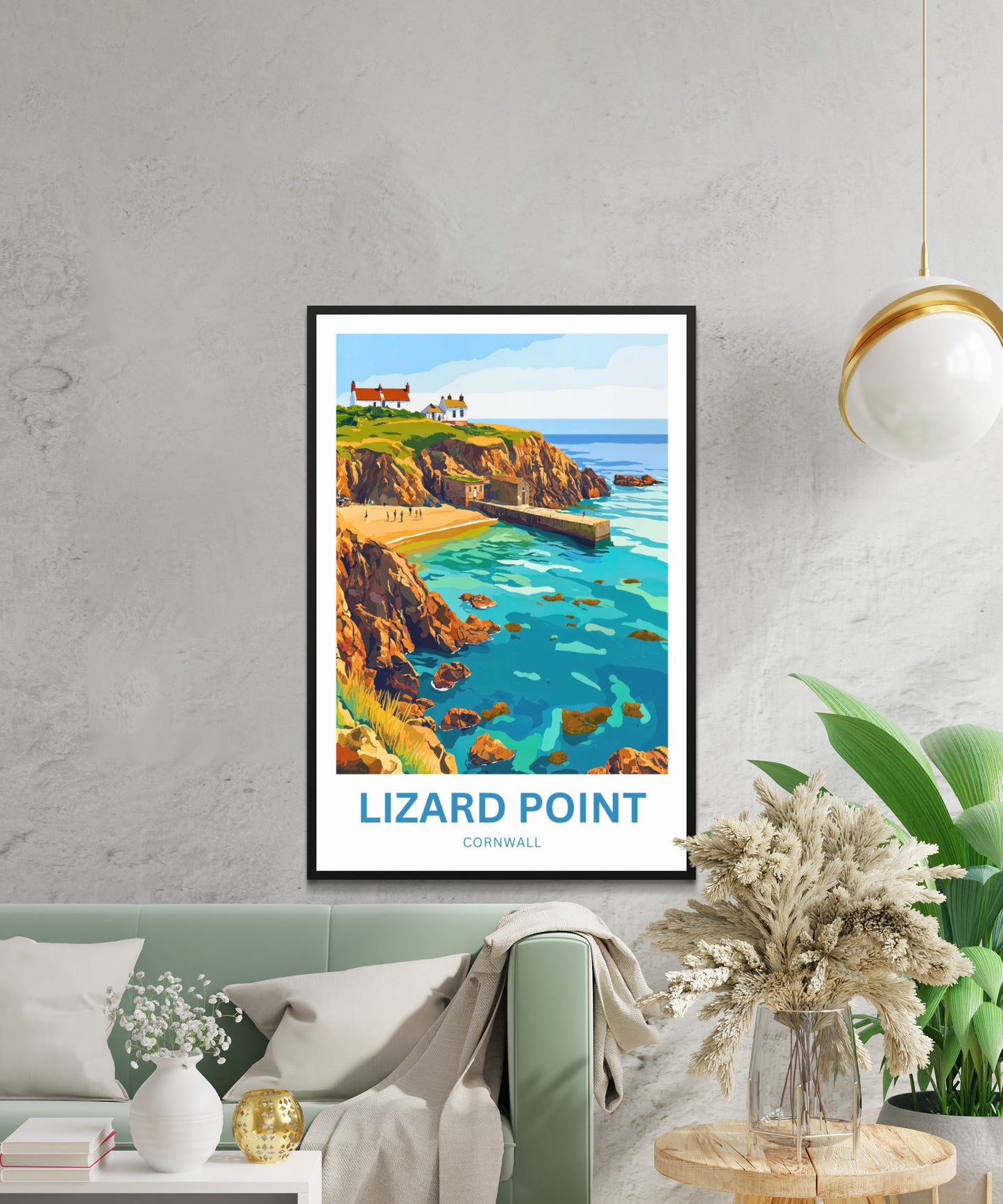 Lizard Point Travel Poster - Cornwall, England