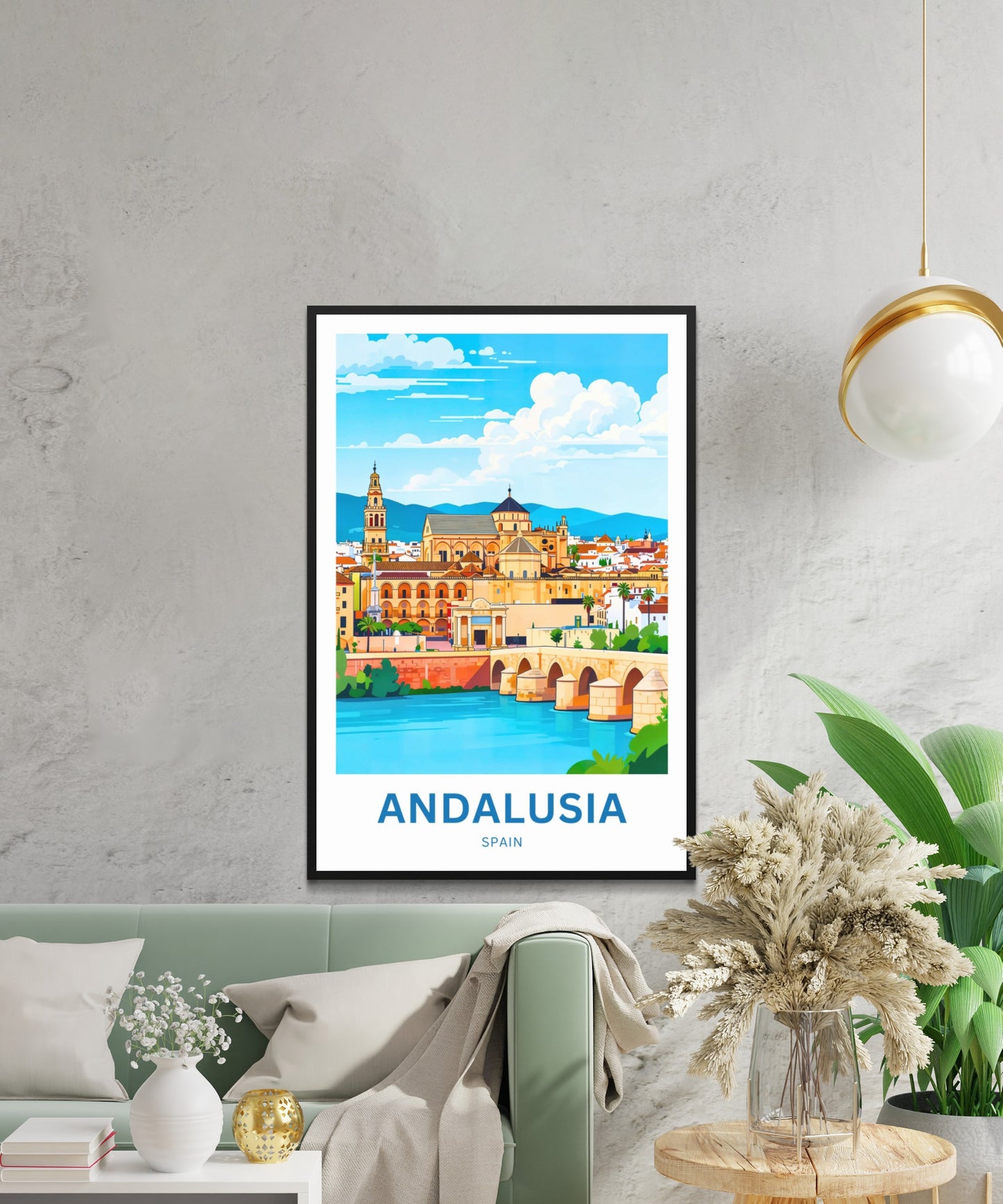 Andalusia Travel Poster - Mediterranean Spain