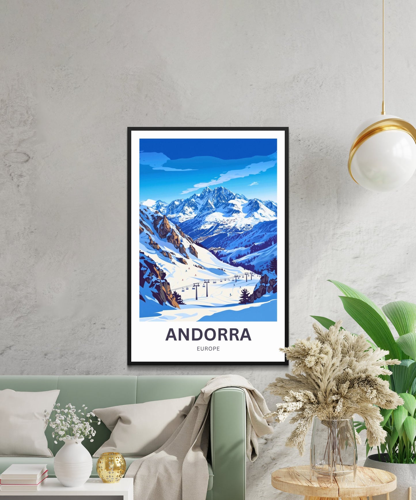 Andorra Travel Poster- Captivating Ski Resort