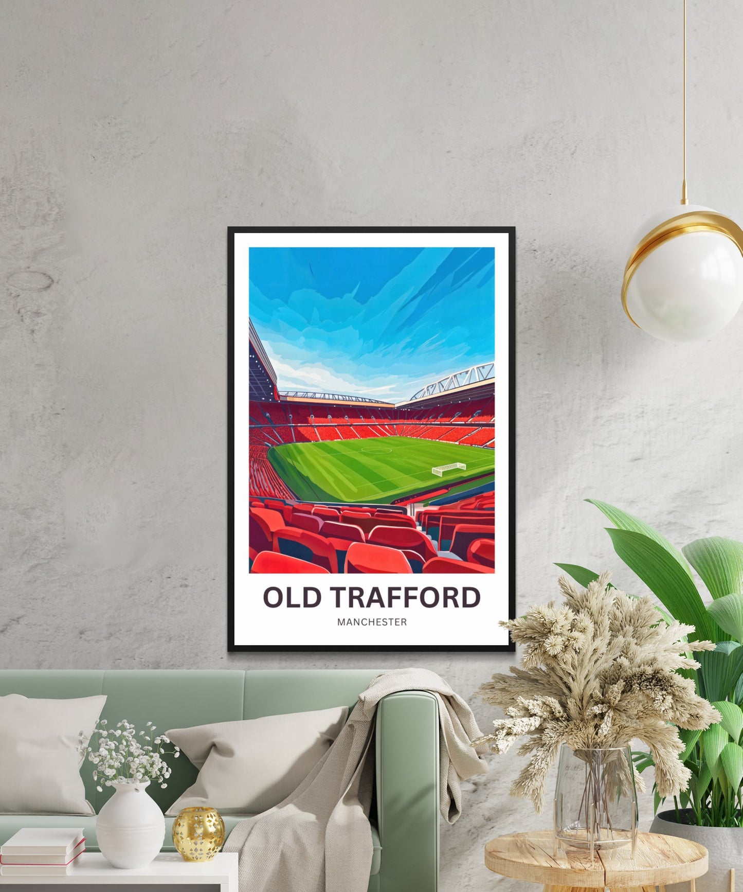 Old Trafford Travel Poster- England