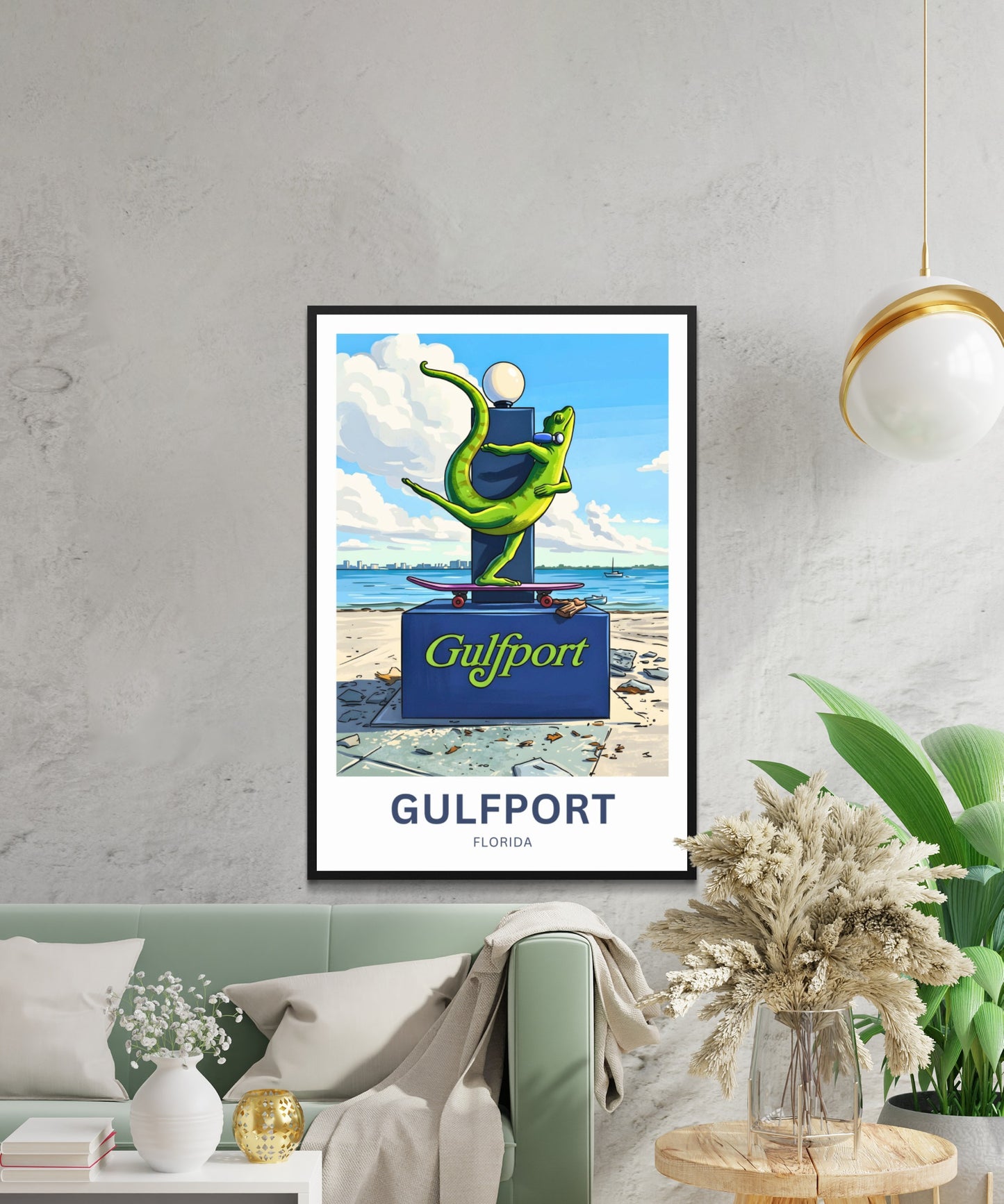 Gulfport, Florida Travel Poster - Icon