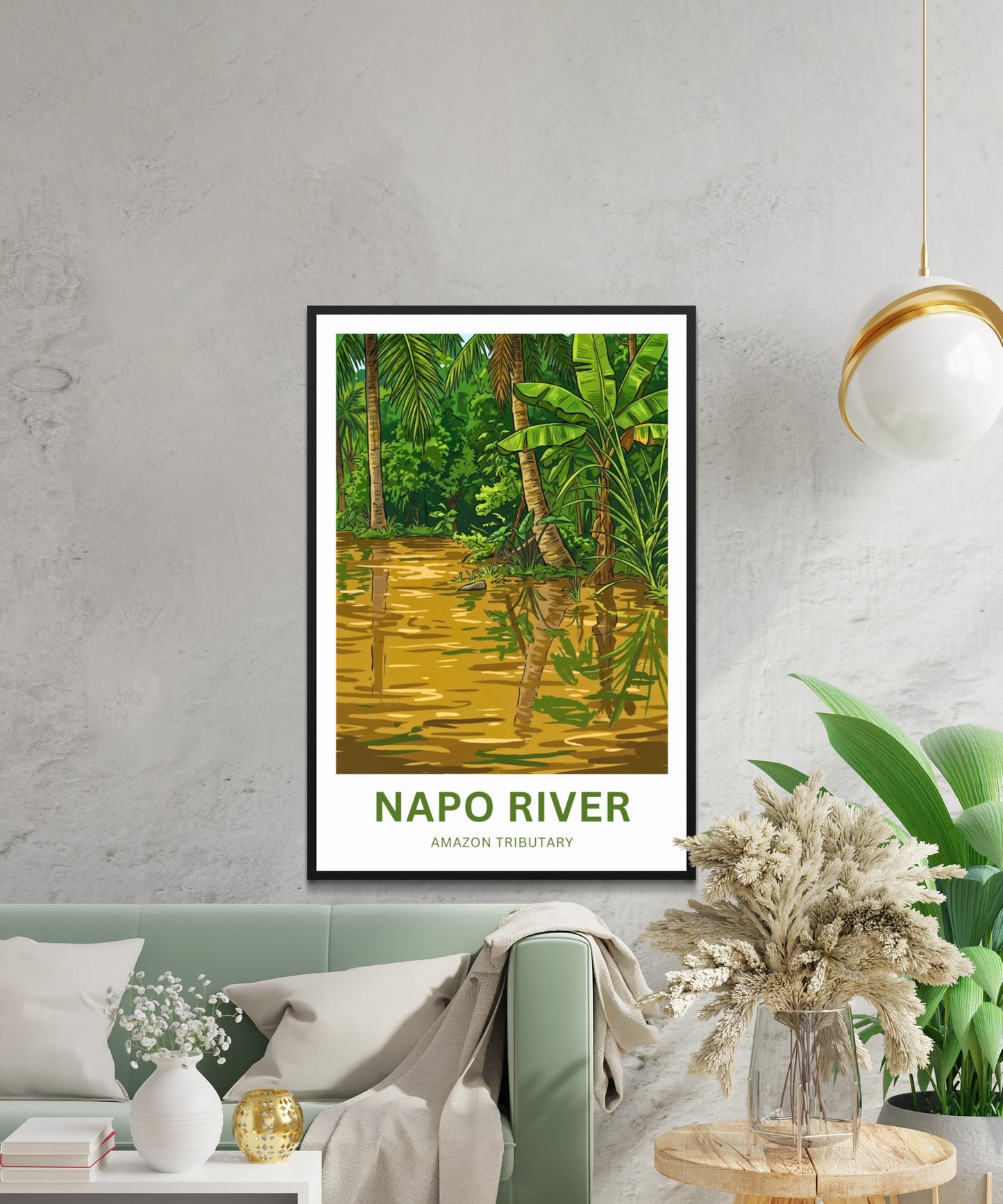 Napo River Travel Poster - Captivating Water Calmness