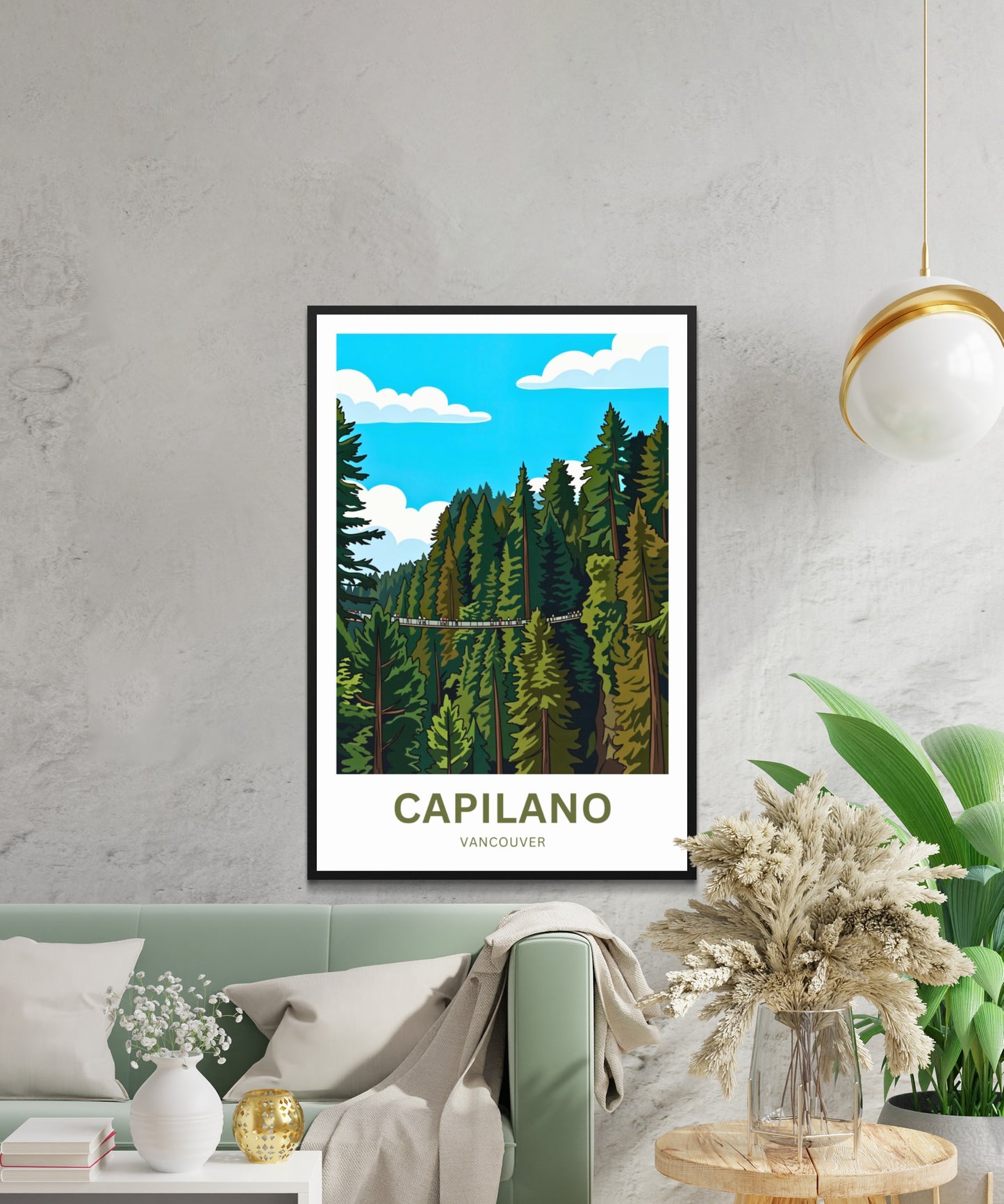 Capilano Suspension Bridge Travel Poster - Treetop adventure