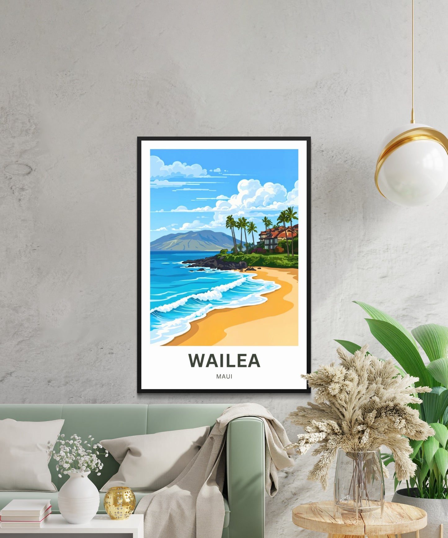 Wailea Travel Poster - Island Calm