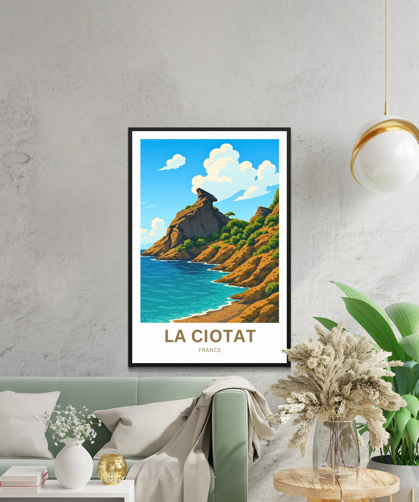 La Ciotat Travel Poster- The eagle's beak