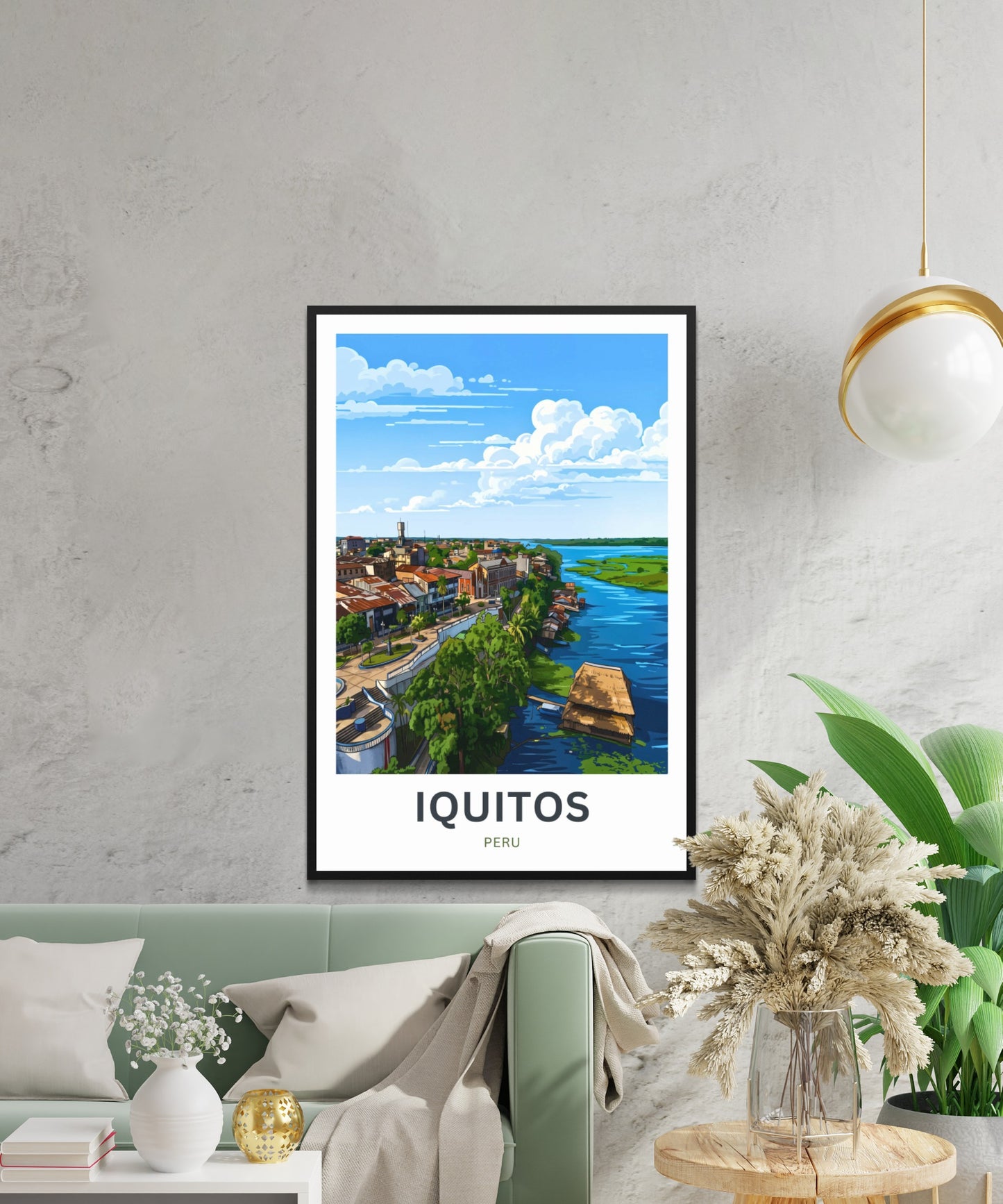 Iquitos Travel Poster - Colonial Architecture