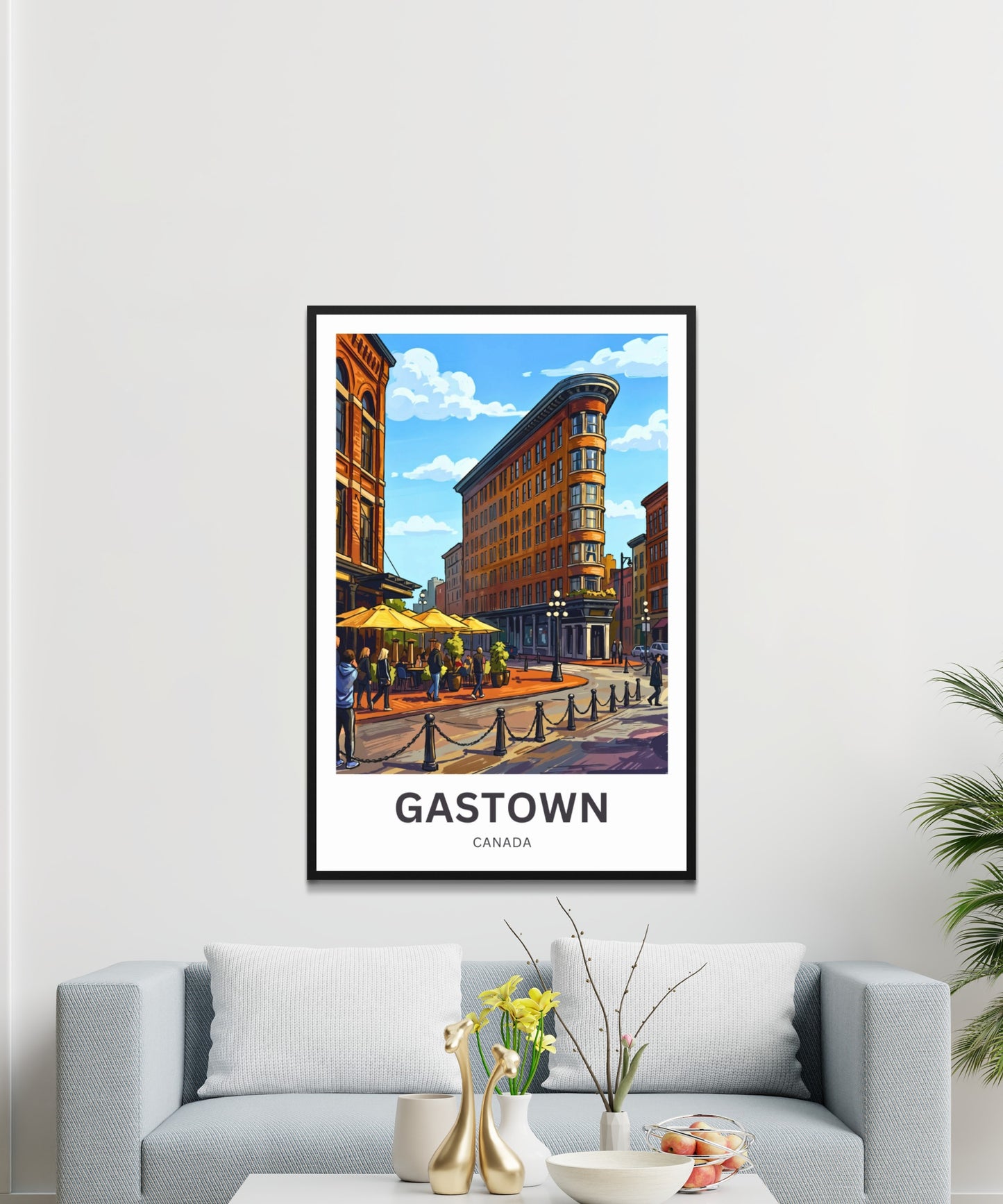 Gastown Travel Poster - Vancouver