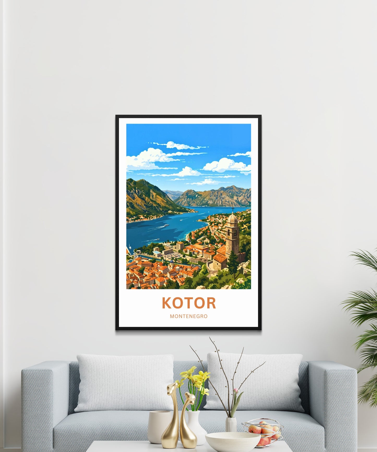 Kotor Travel Poster - Montenegro Captivating Town View
