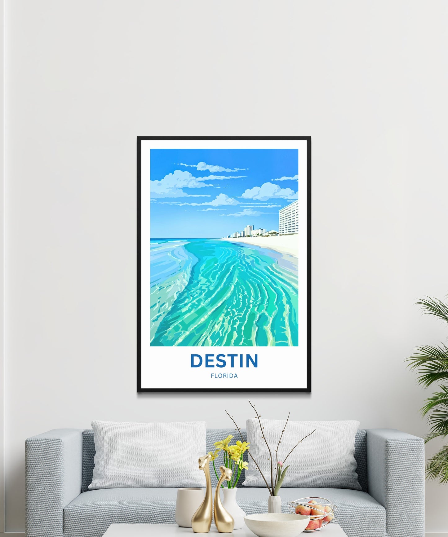 Destin, Florida Travel Poster - Emerald Coast