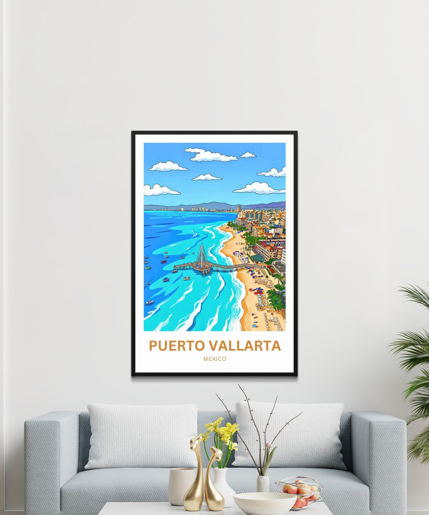Puerto Vallarta Travel Poster - Pacific Dreams