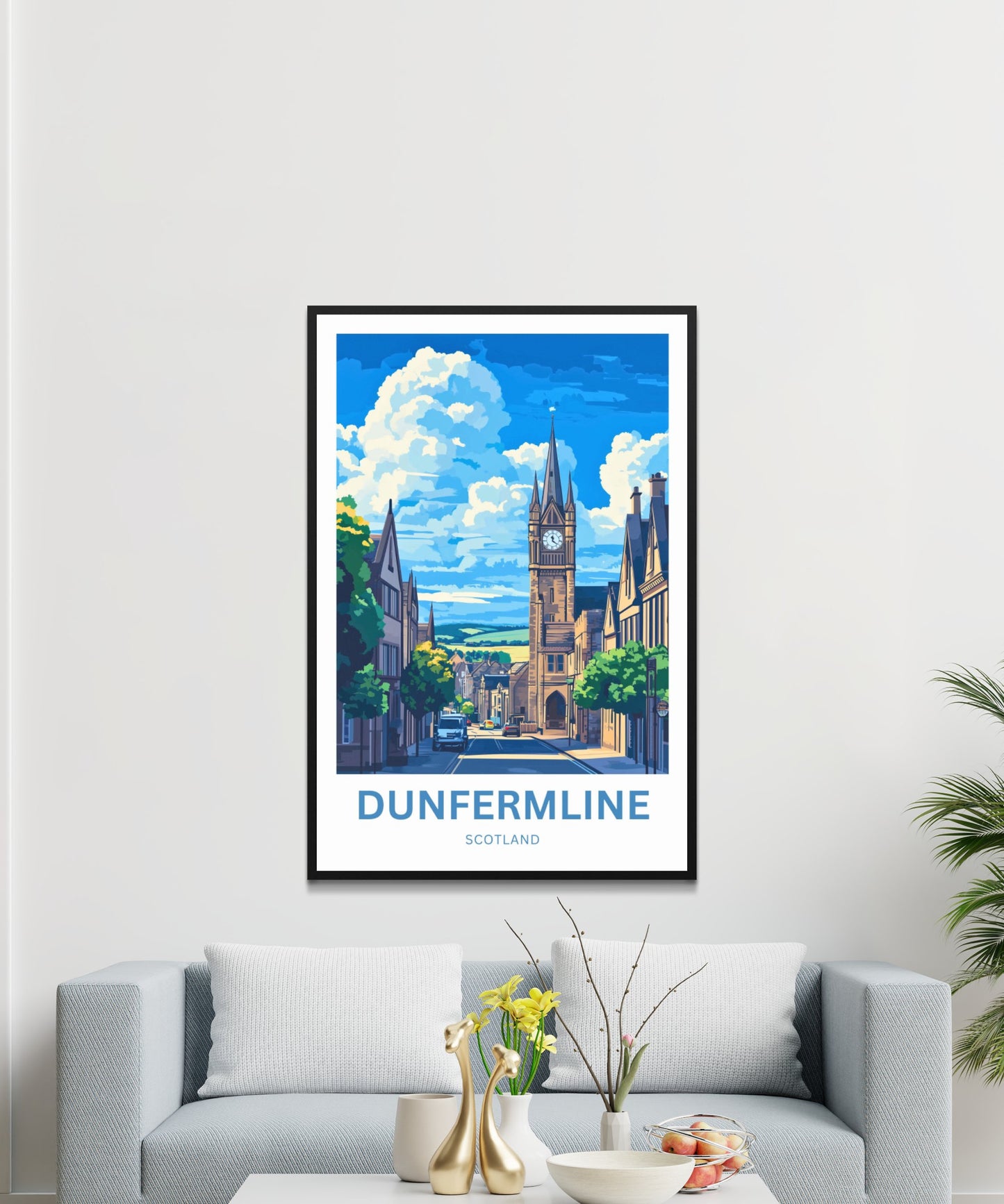 Dunfermline Travel Poster- Royal Roots of Dunfermline