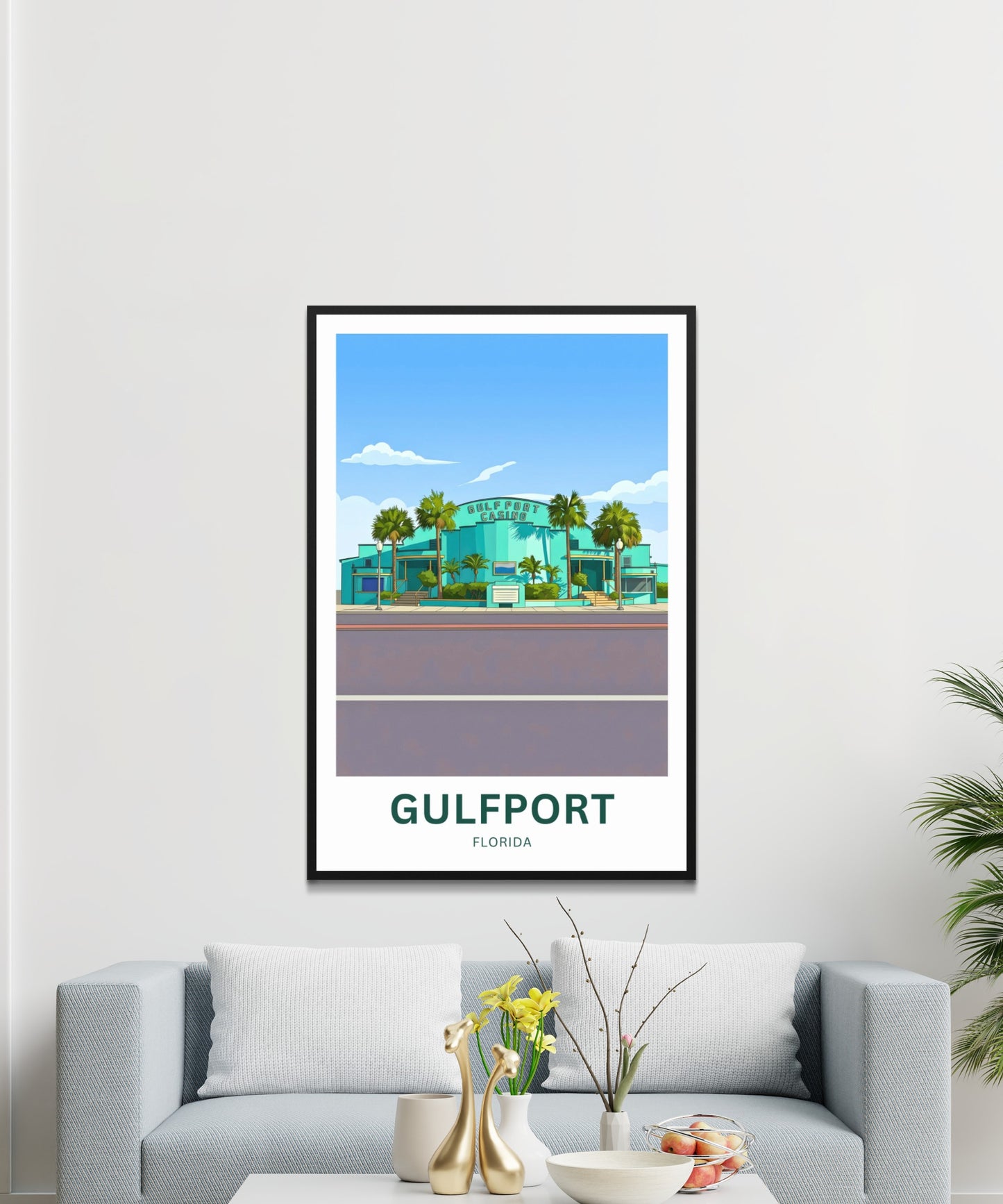 Gulfport, Florida Travel Poster - Casino