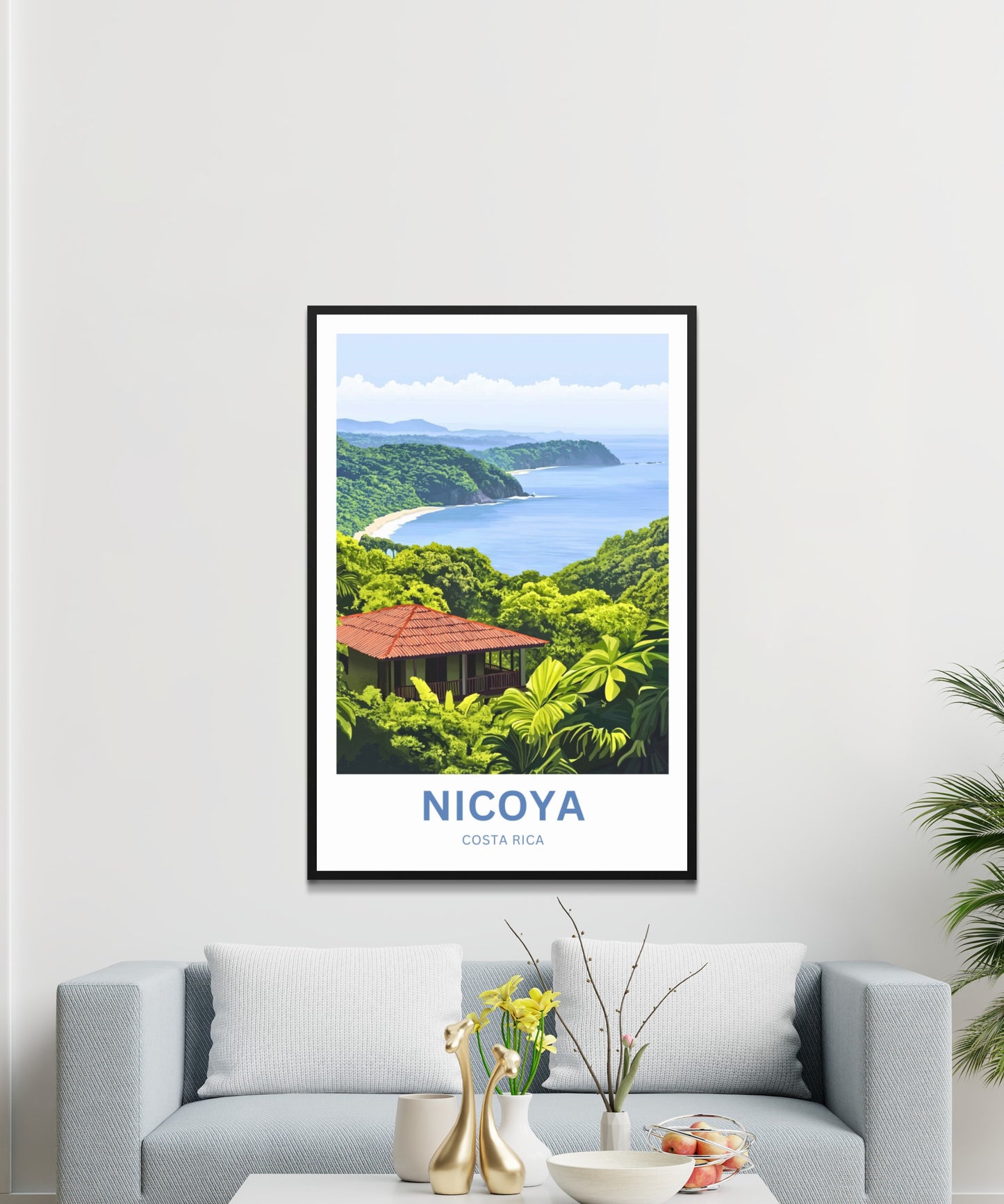 Nicoya, Costa Rica Travel Poster - Captivating Serenity