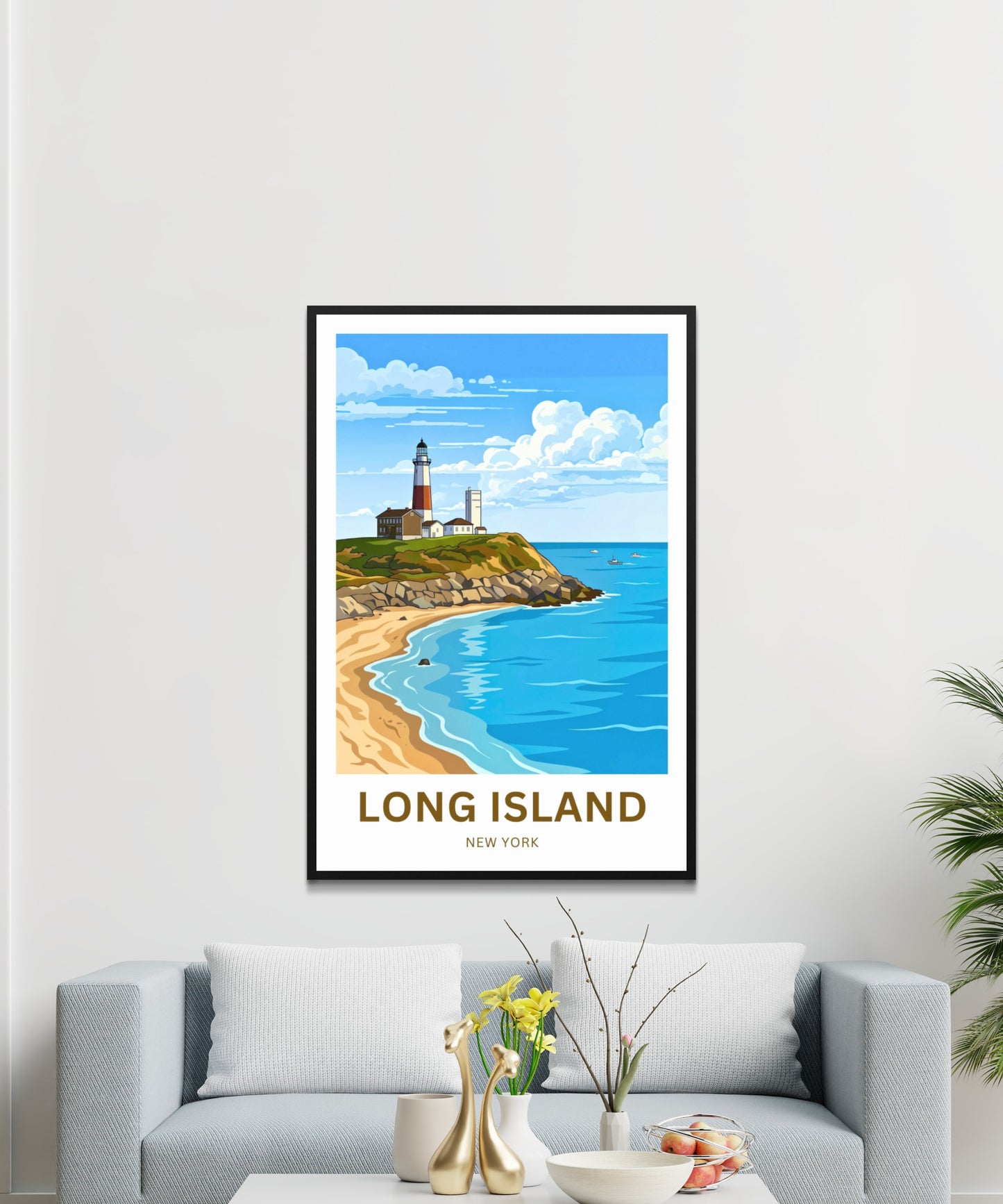 Long Island Travel Poster - Montauk Lighthouse