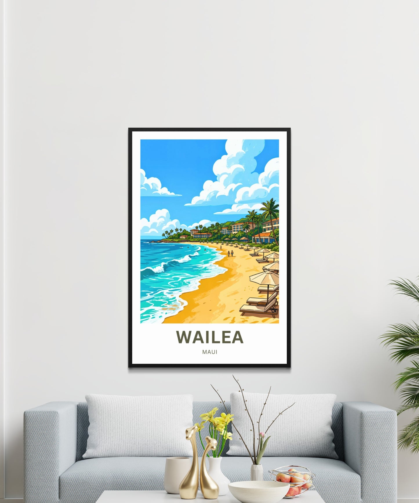 Wailea Travel Poster - Maui Paradise