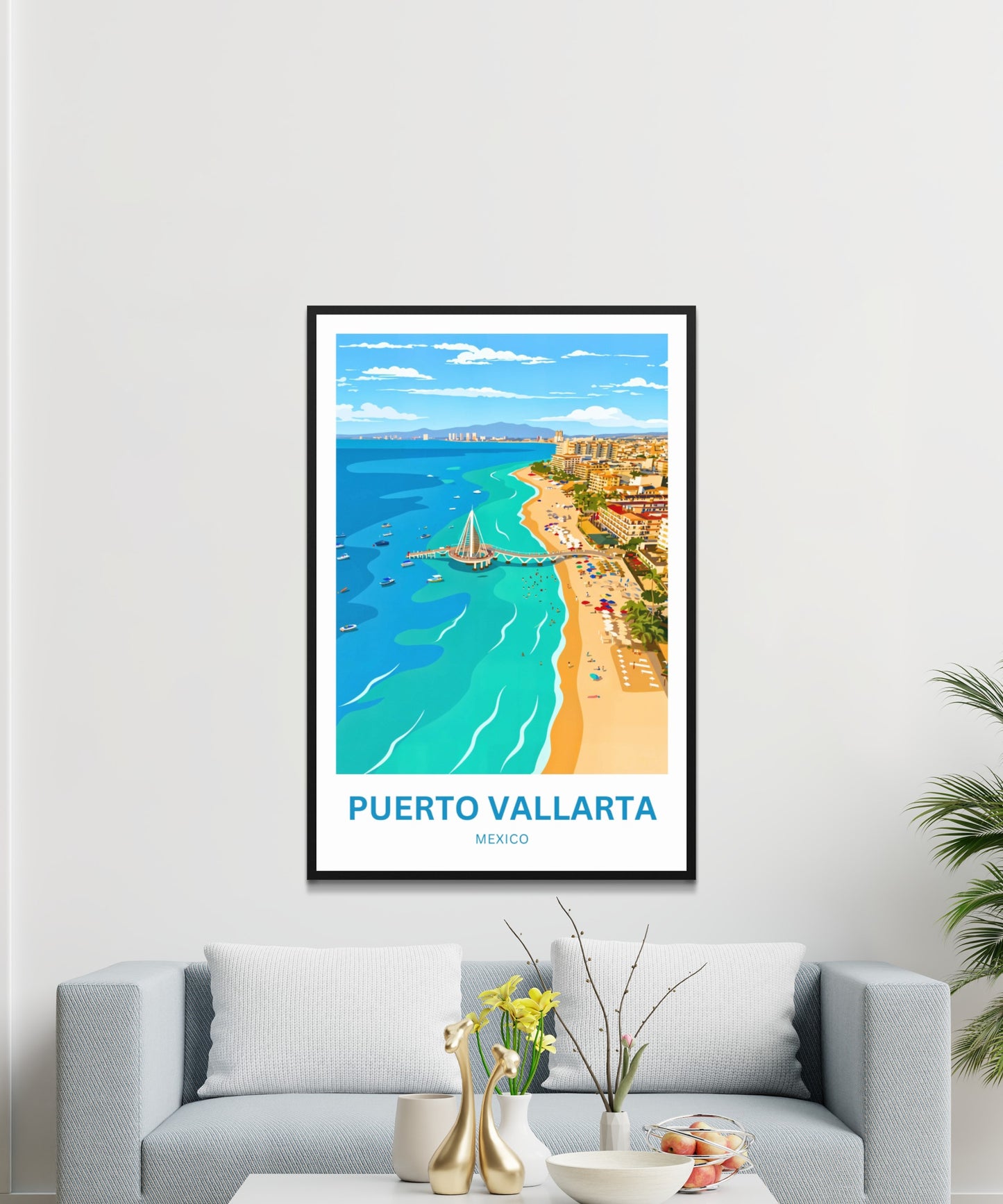 Puerto Vallarta Travel Poster - Mexico