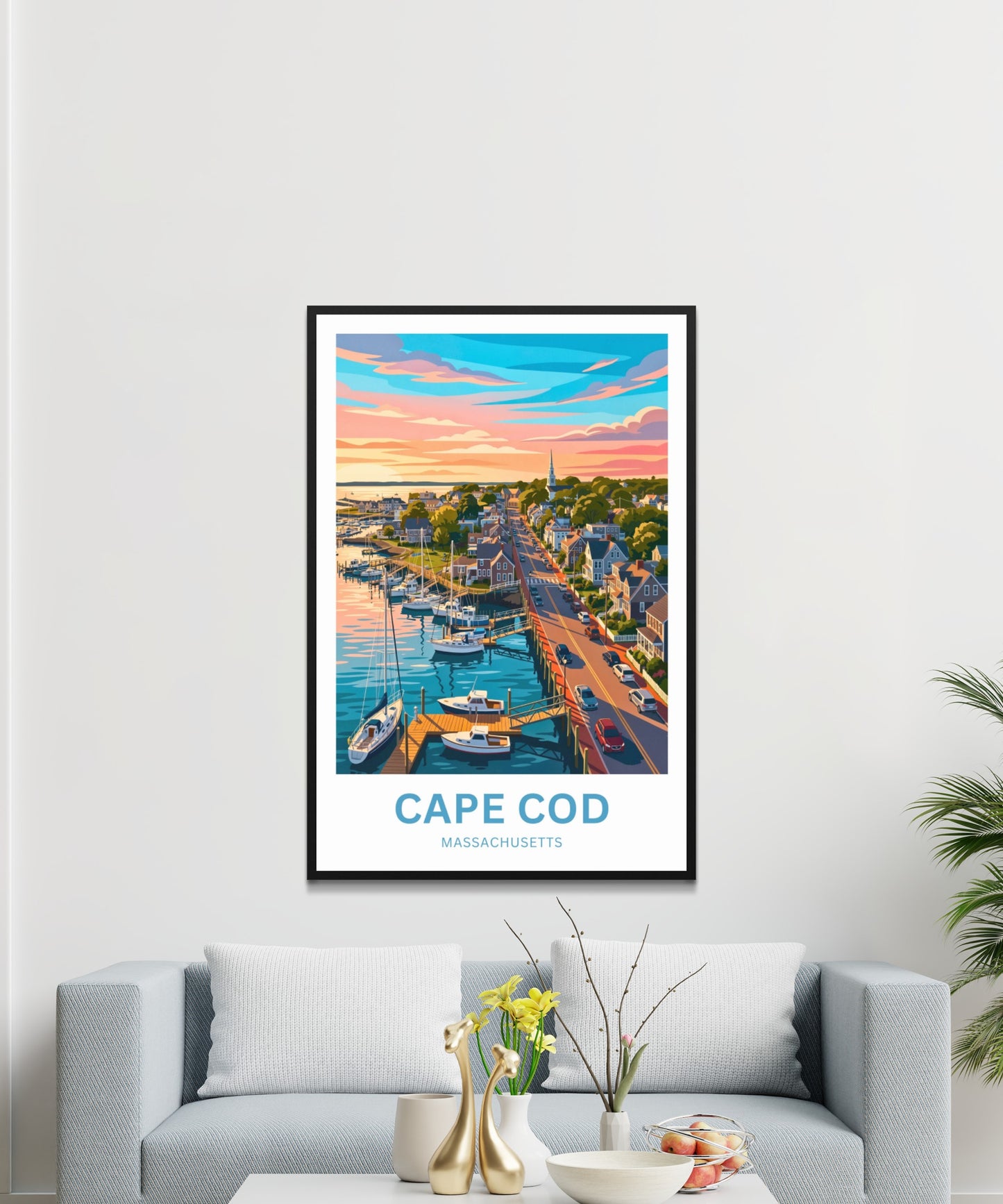 Cape Cod Travel Poster - Harbor