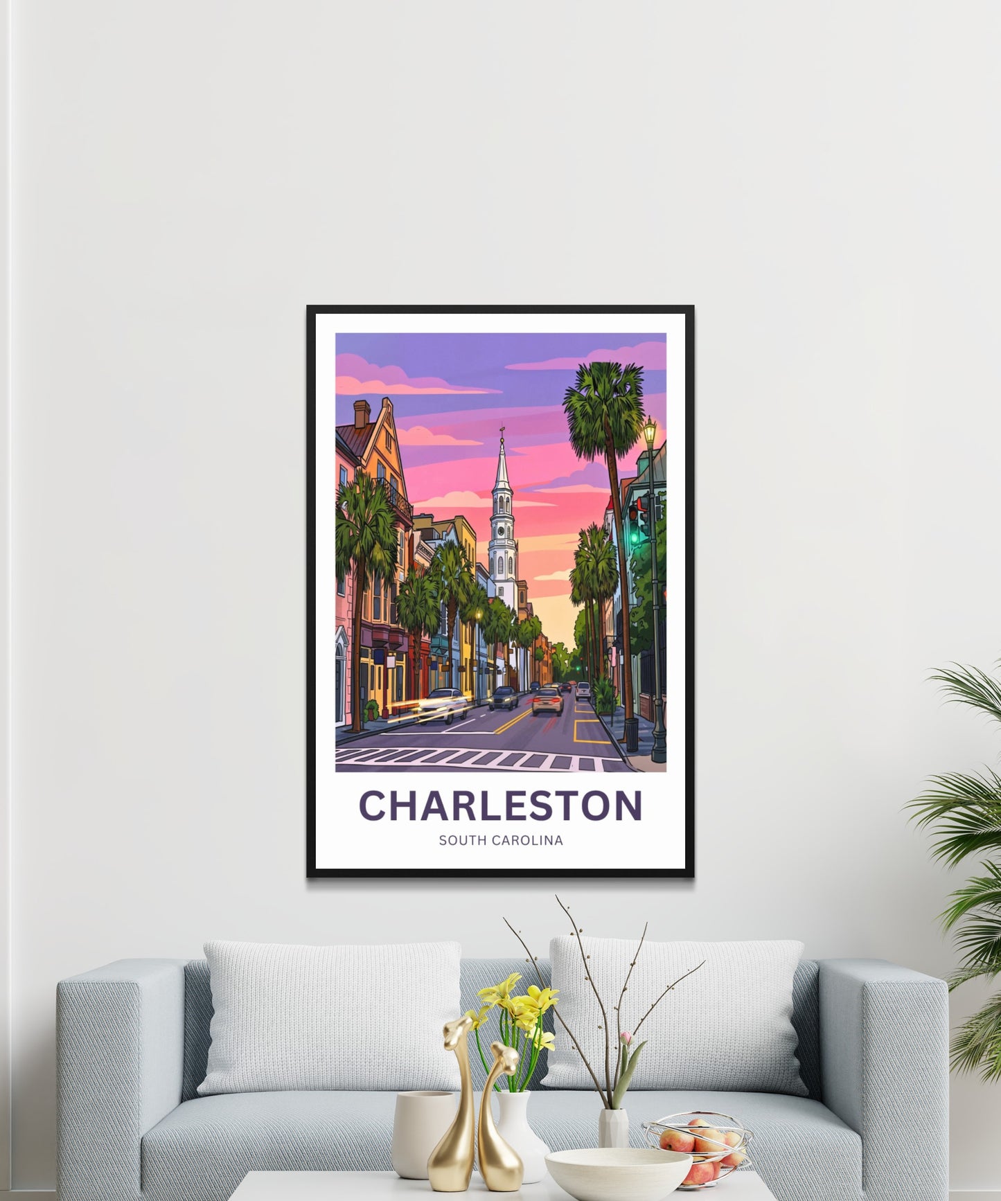 Charleston Historic District Travel Poster