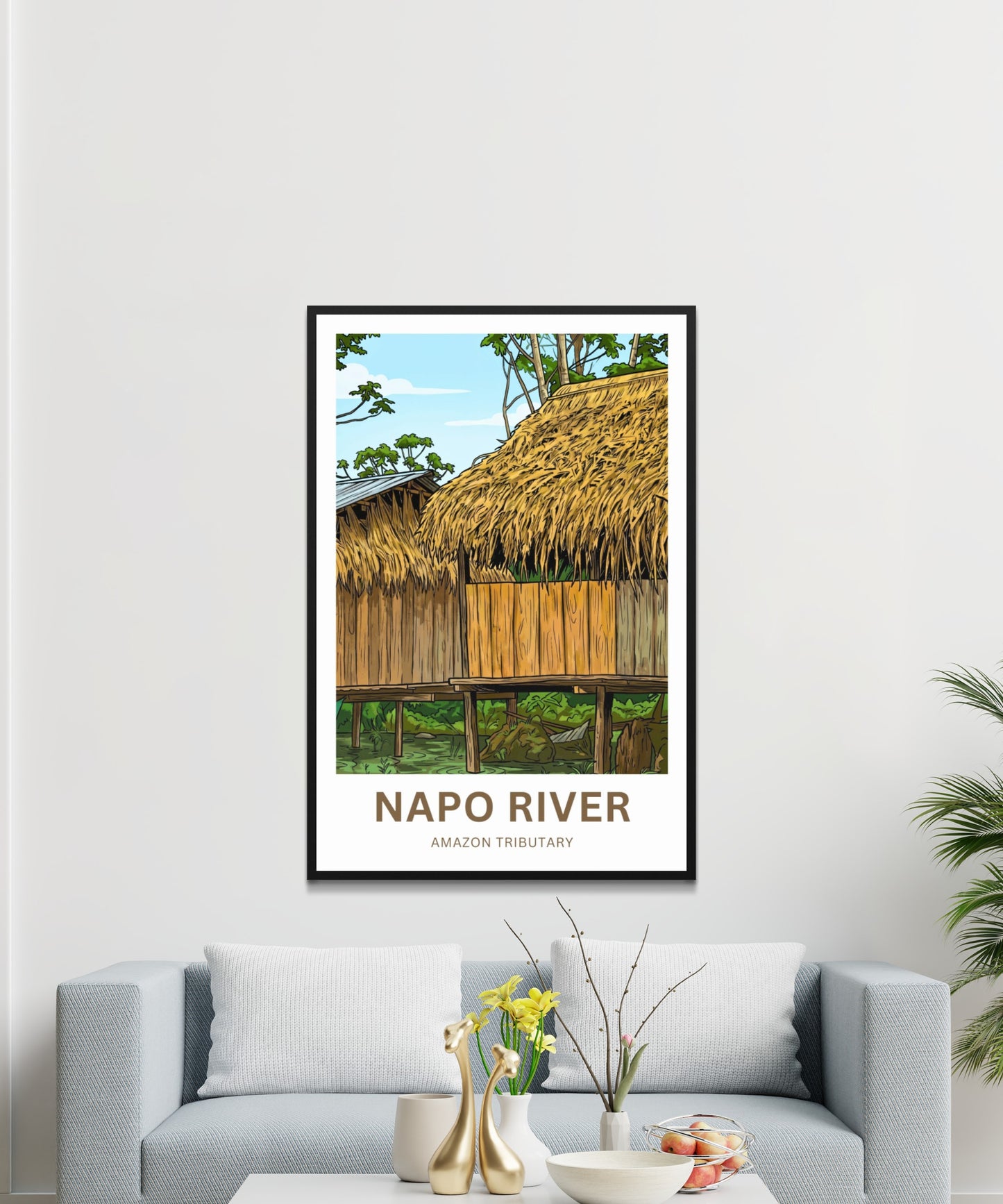 Napo River Travel Poster - Urban Jungle Living