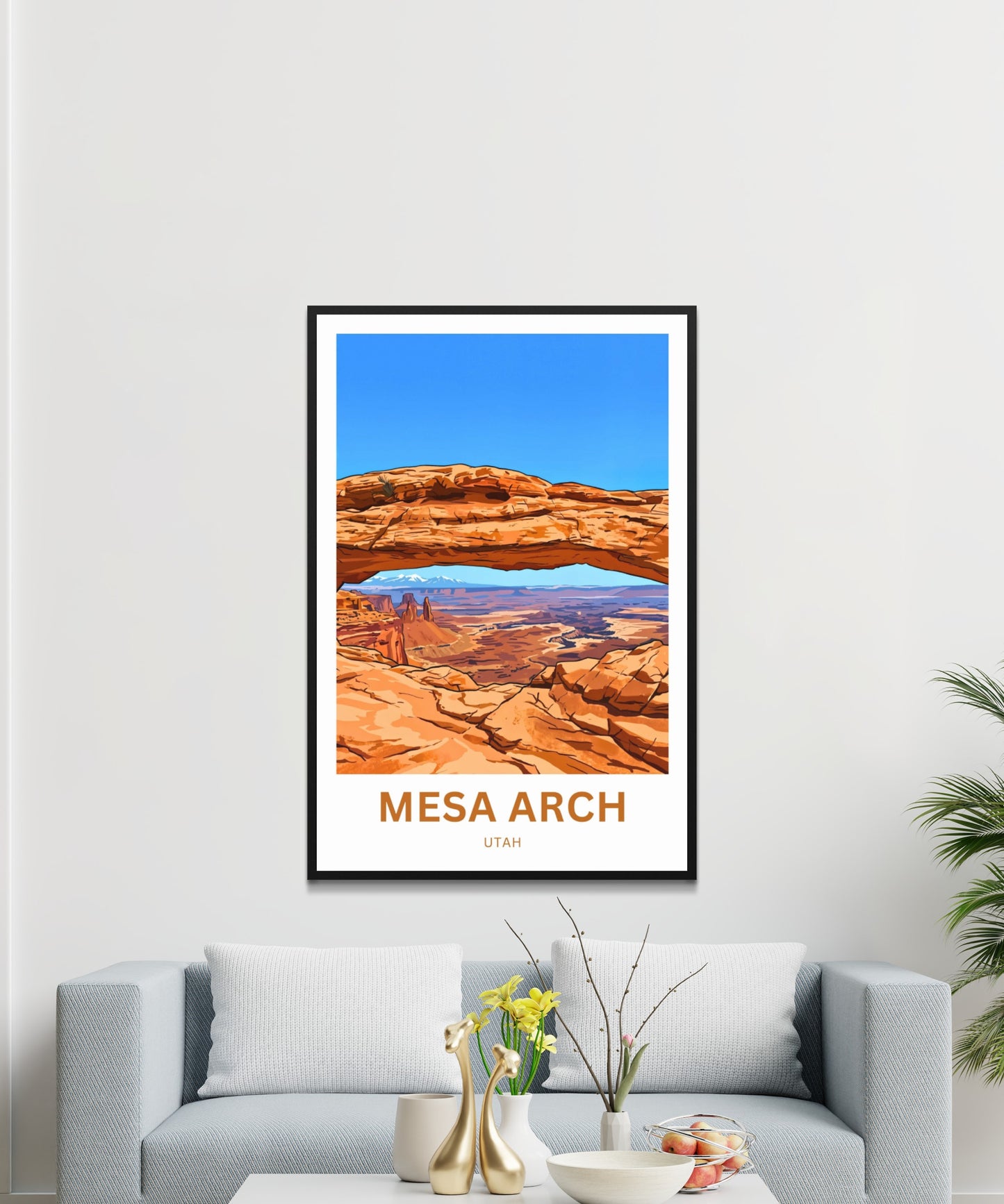 Mesa Arch Travel Poster - Red Rock