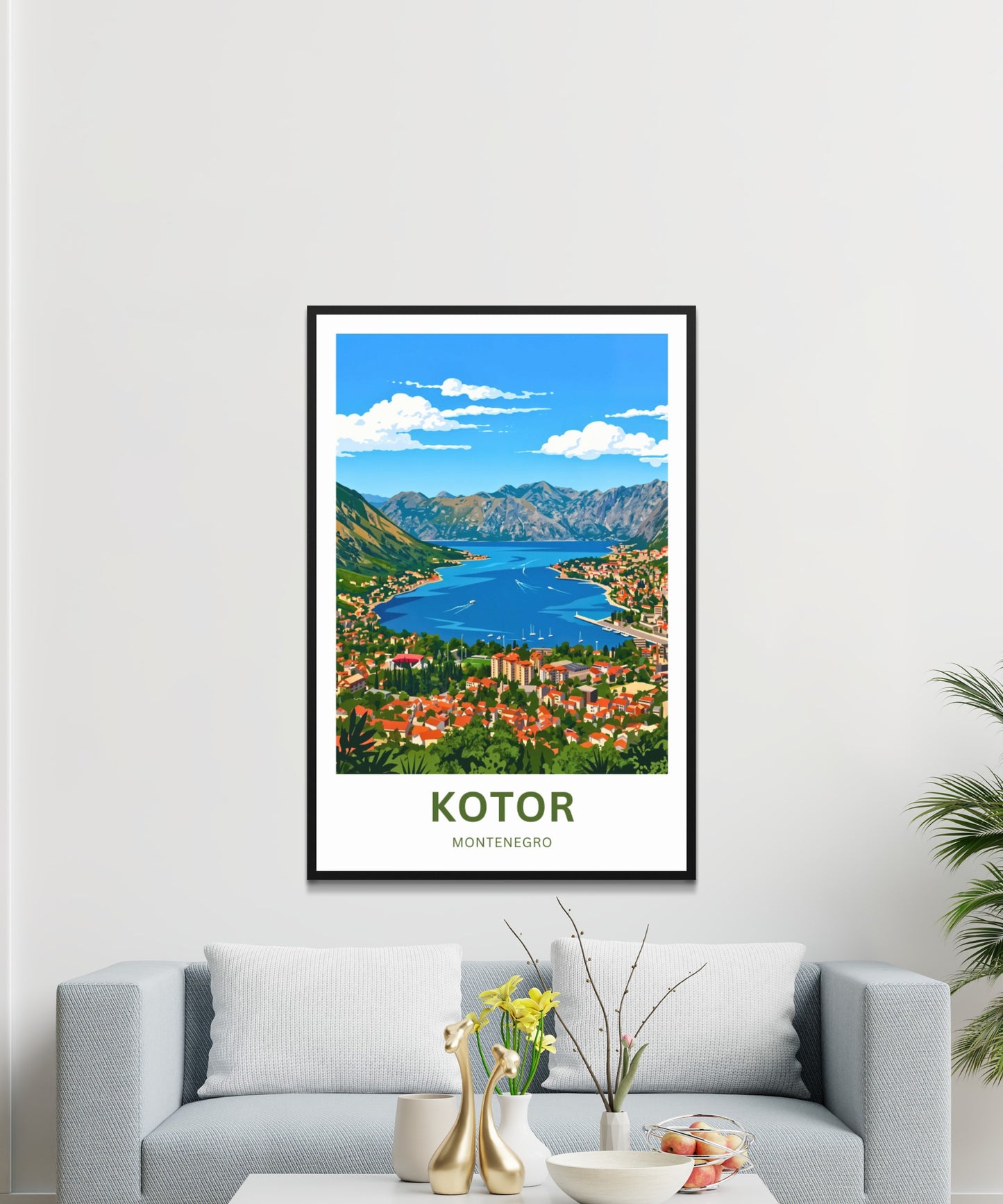 Kotor Travel Poster - Walled City