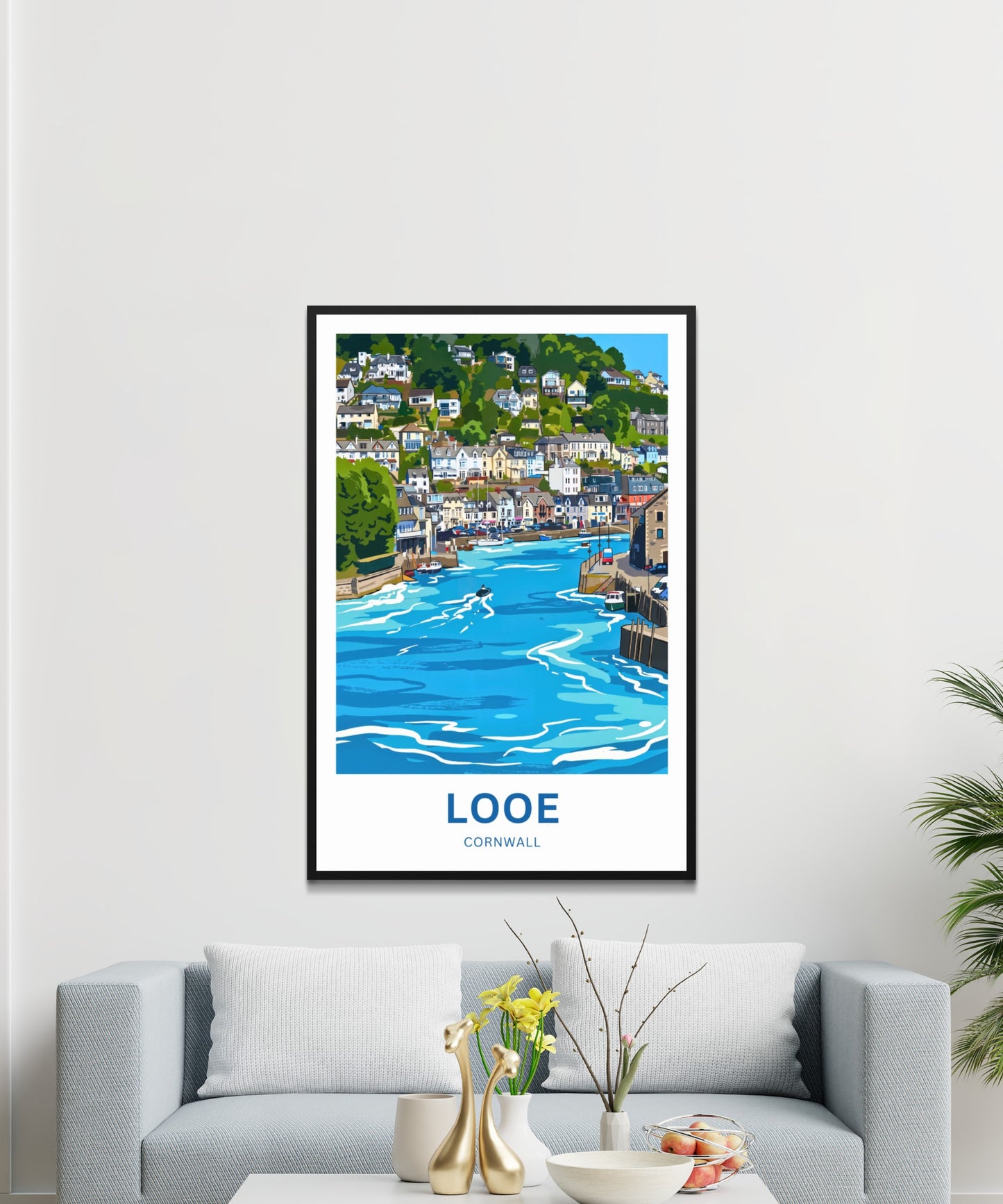 Looe, Cornwall Travel Poster