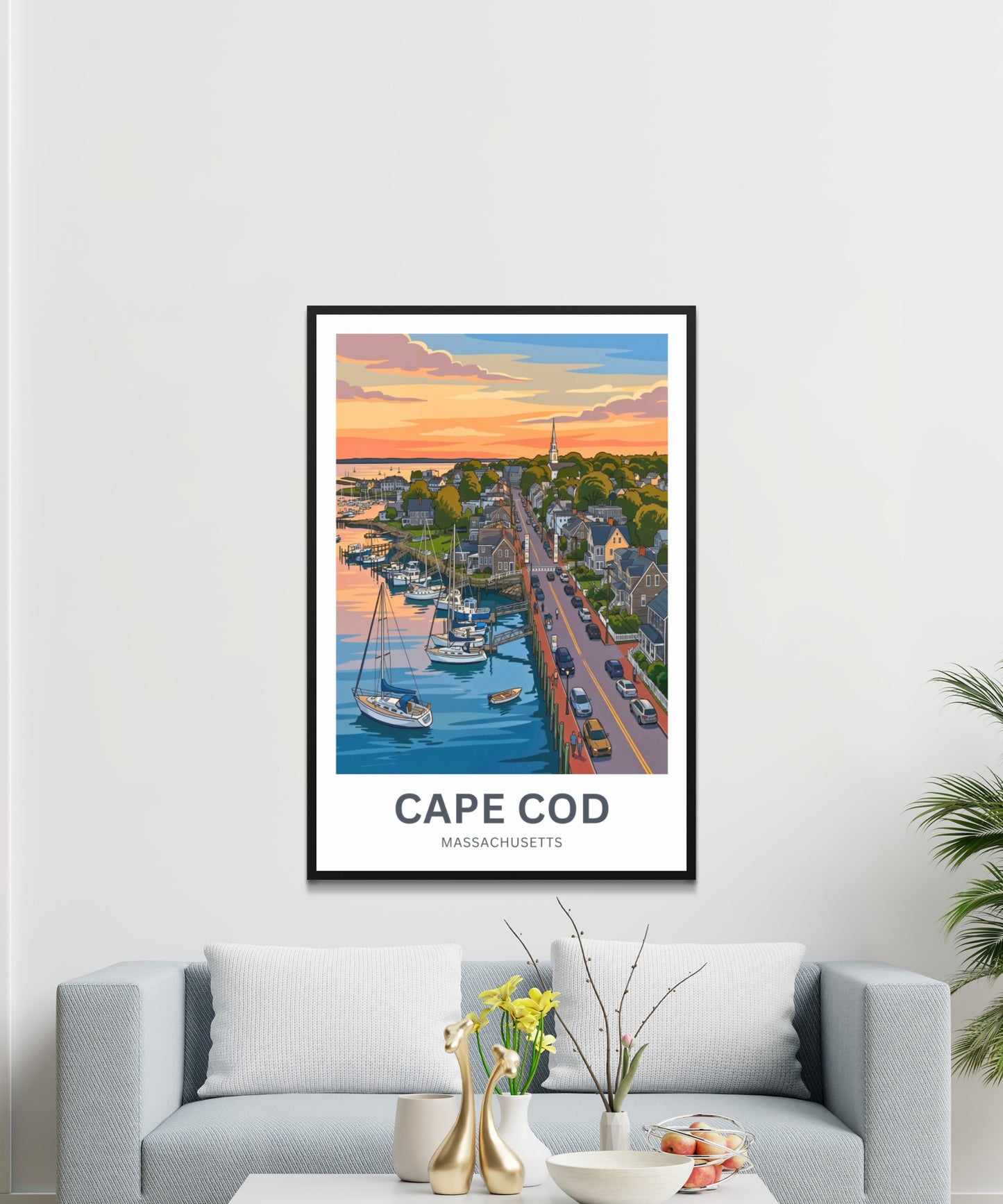 Cape Cod Travel Poster - Timeless Coastal Beauty