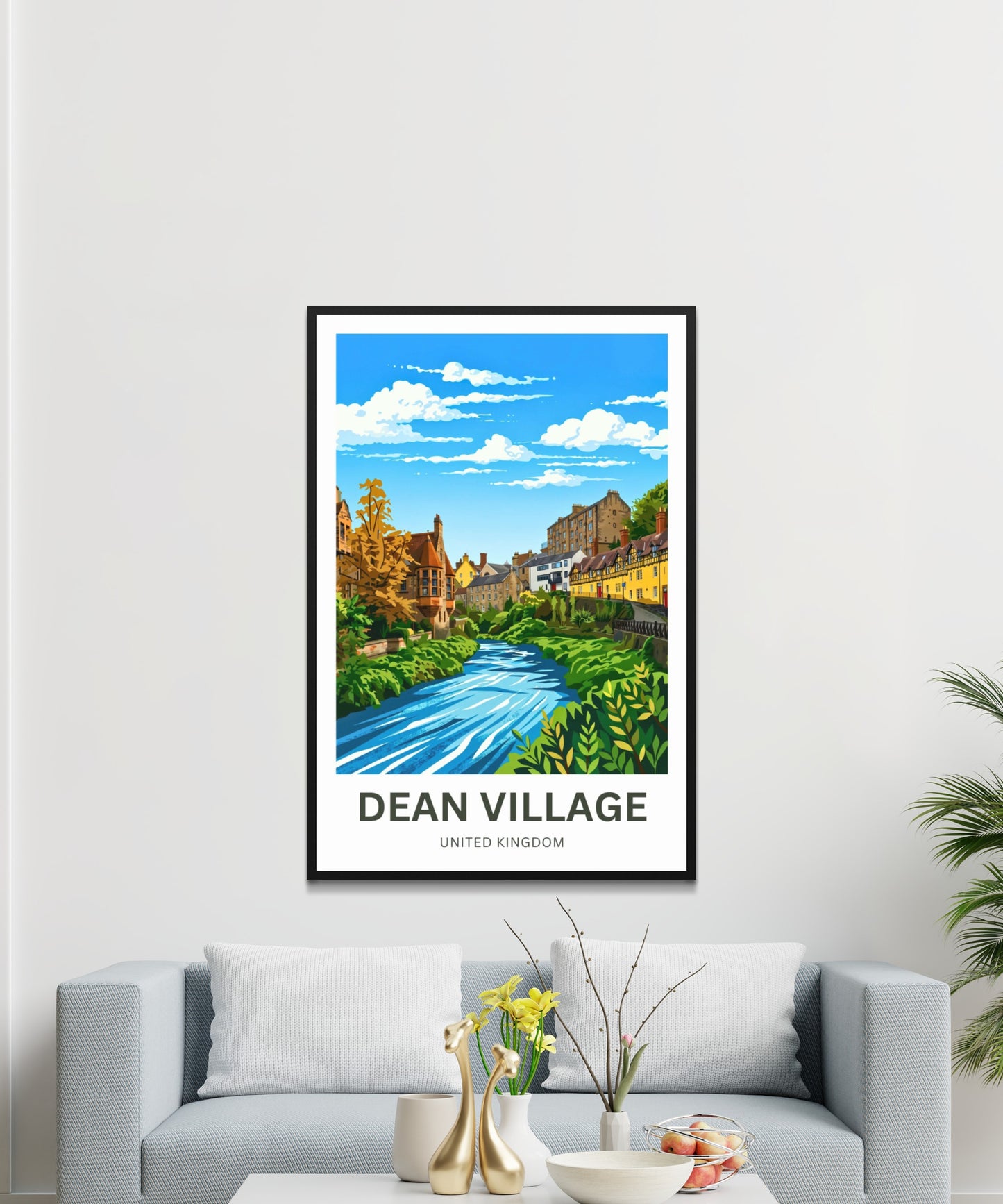 Dean Village Travel Poster - Quiet Corners of Edinburgh