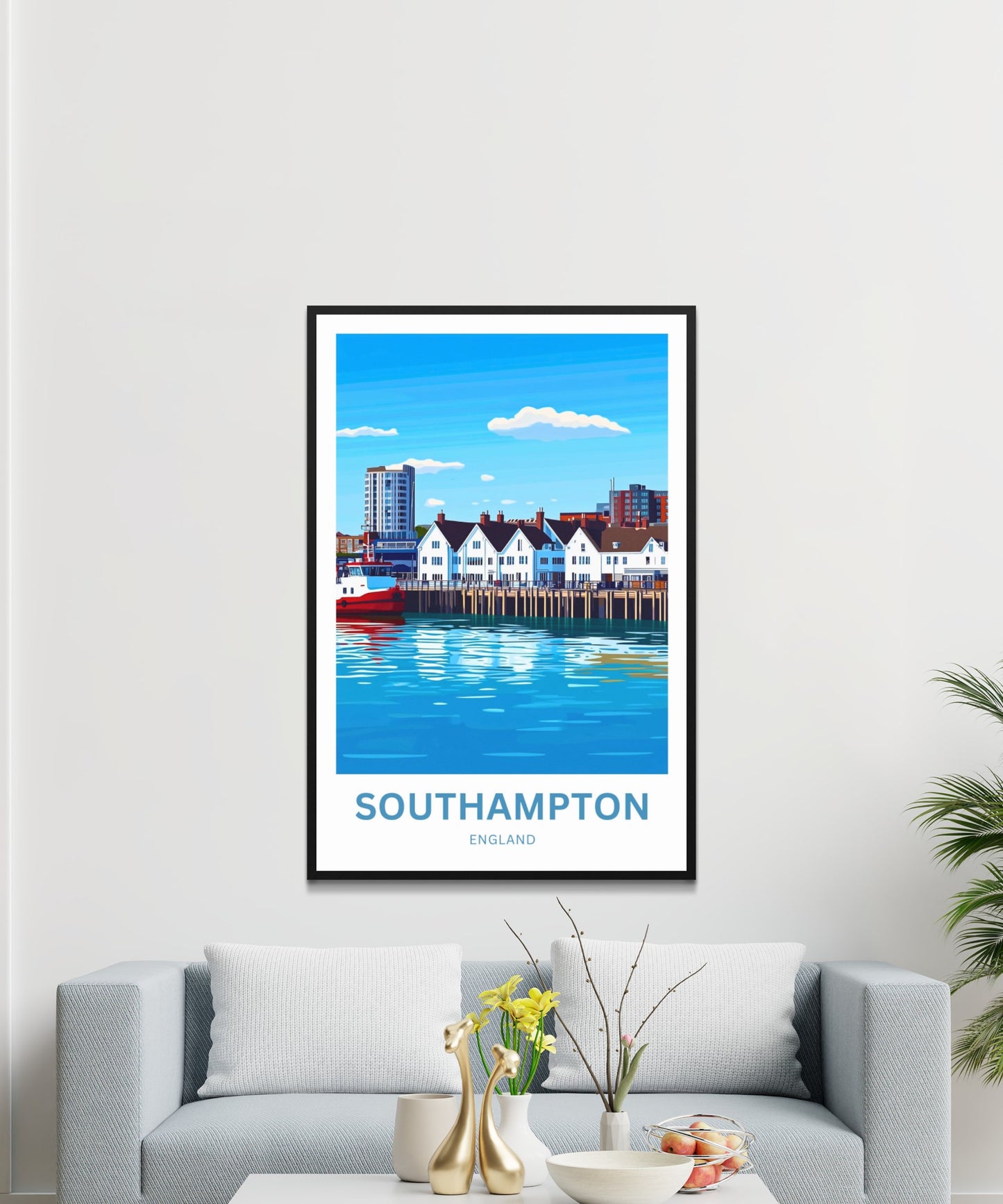 Southampton Travel Poster- The Coastal Heart of England