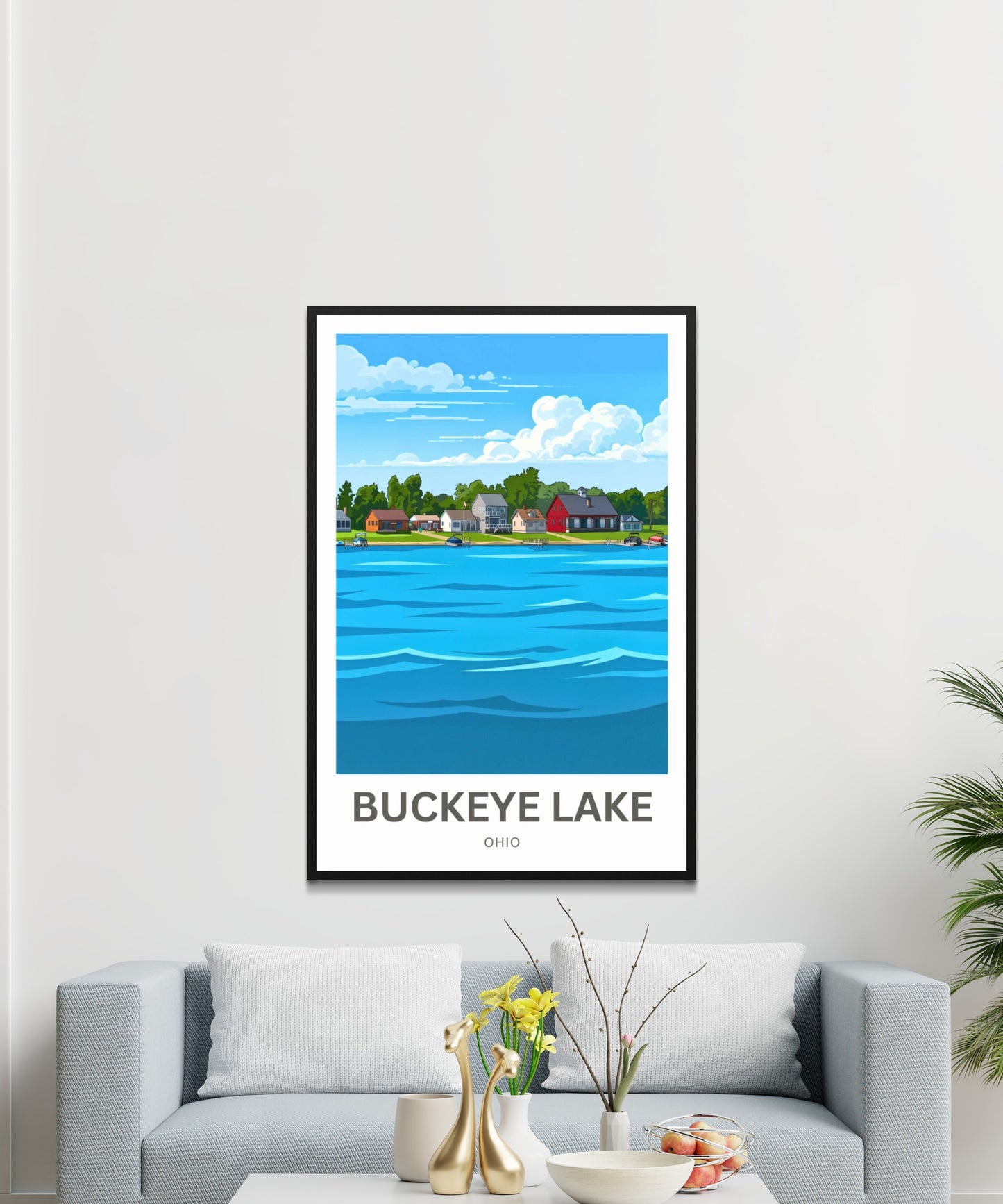 Buckeye Lake Travel Poster - Lake Houses