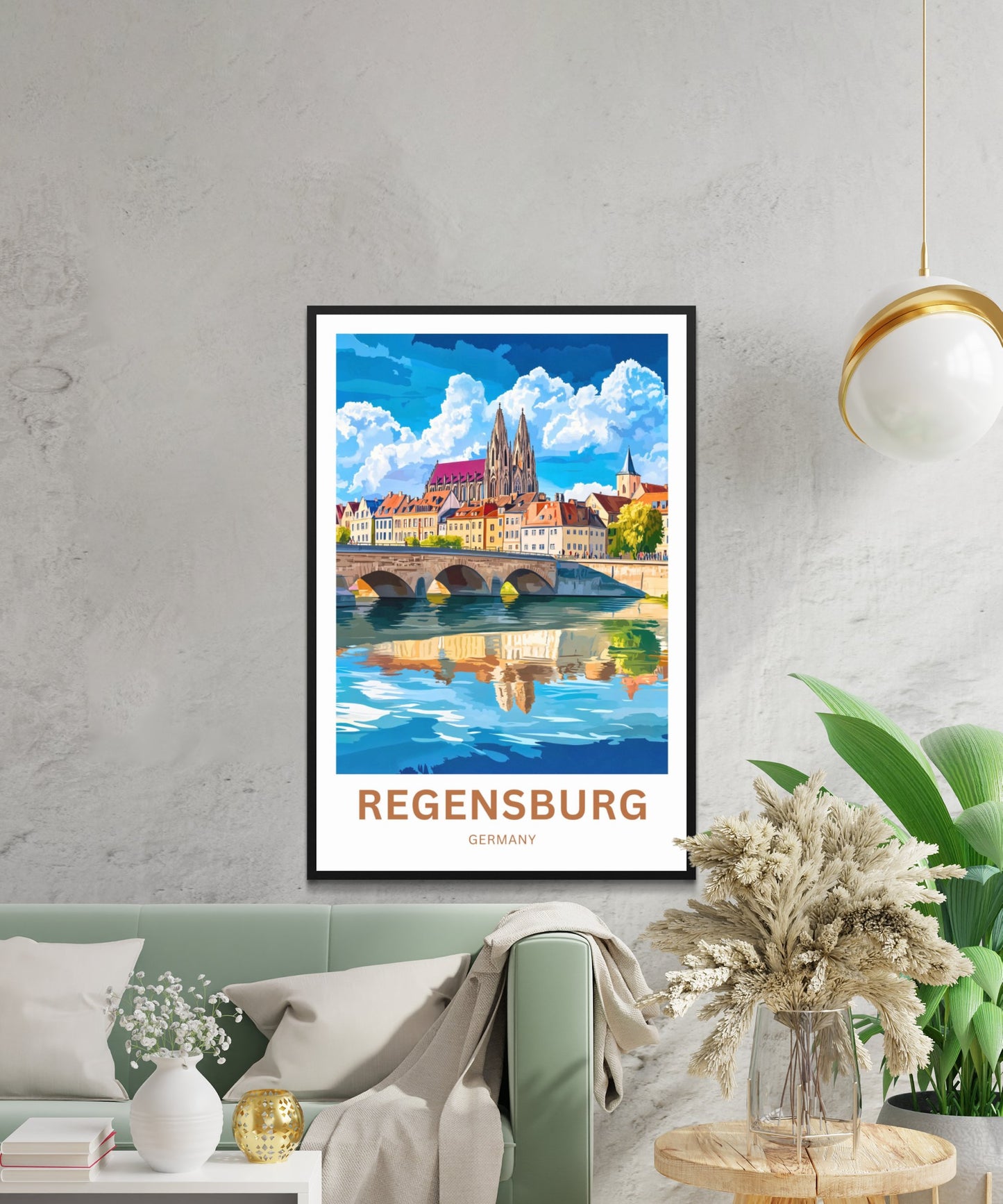 Regensburg Travel Poster - Timeless Beauty