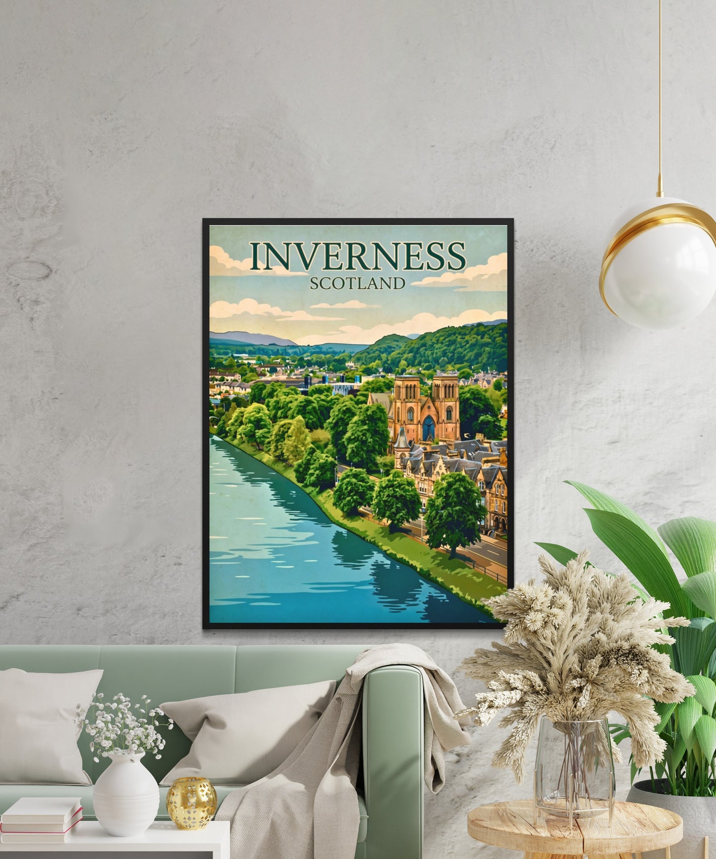 Inverness Vintage Travel Poster - Scotland Heritage