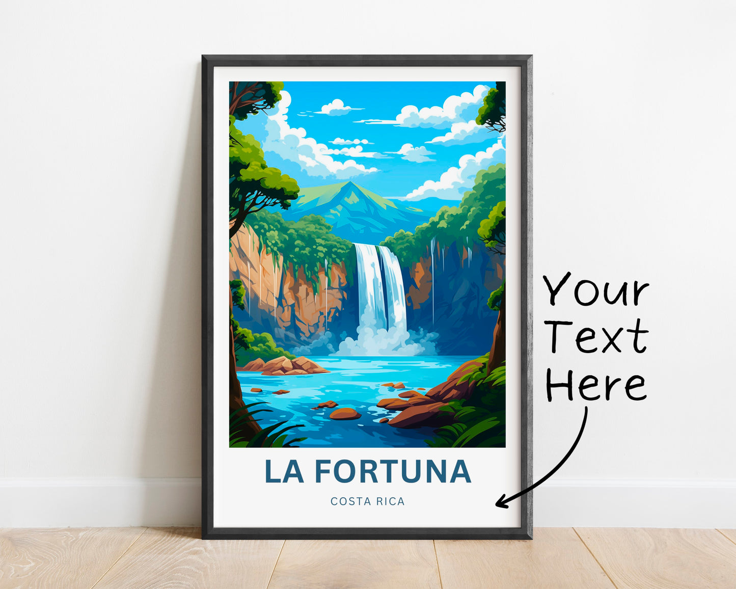 La Fortuna Travel Poster