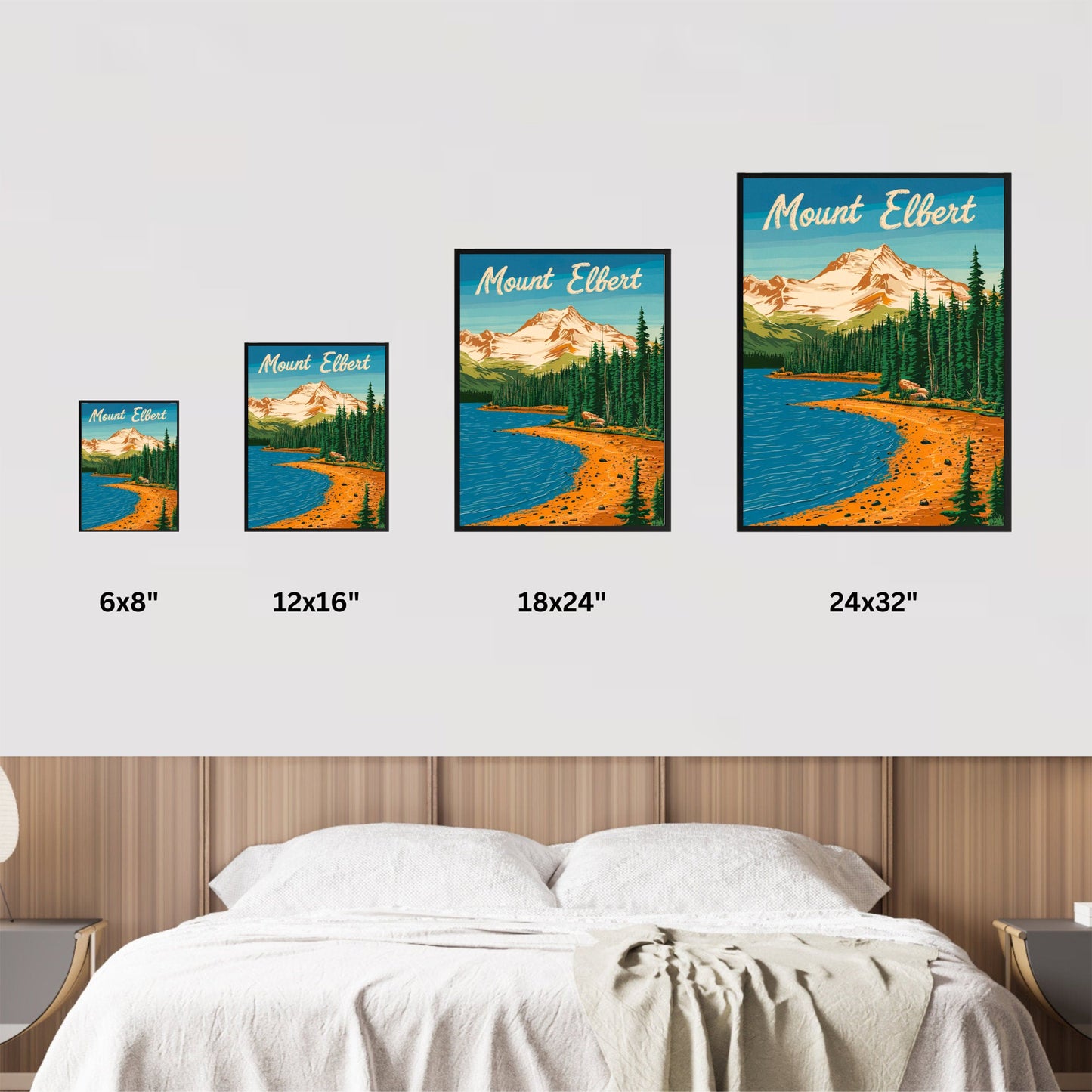 Mount Elbert Vintage Travel Poster - Beautiful Views