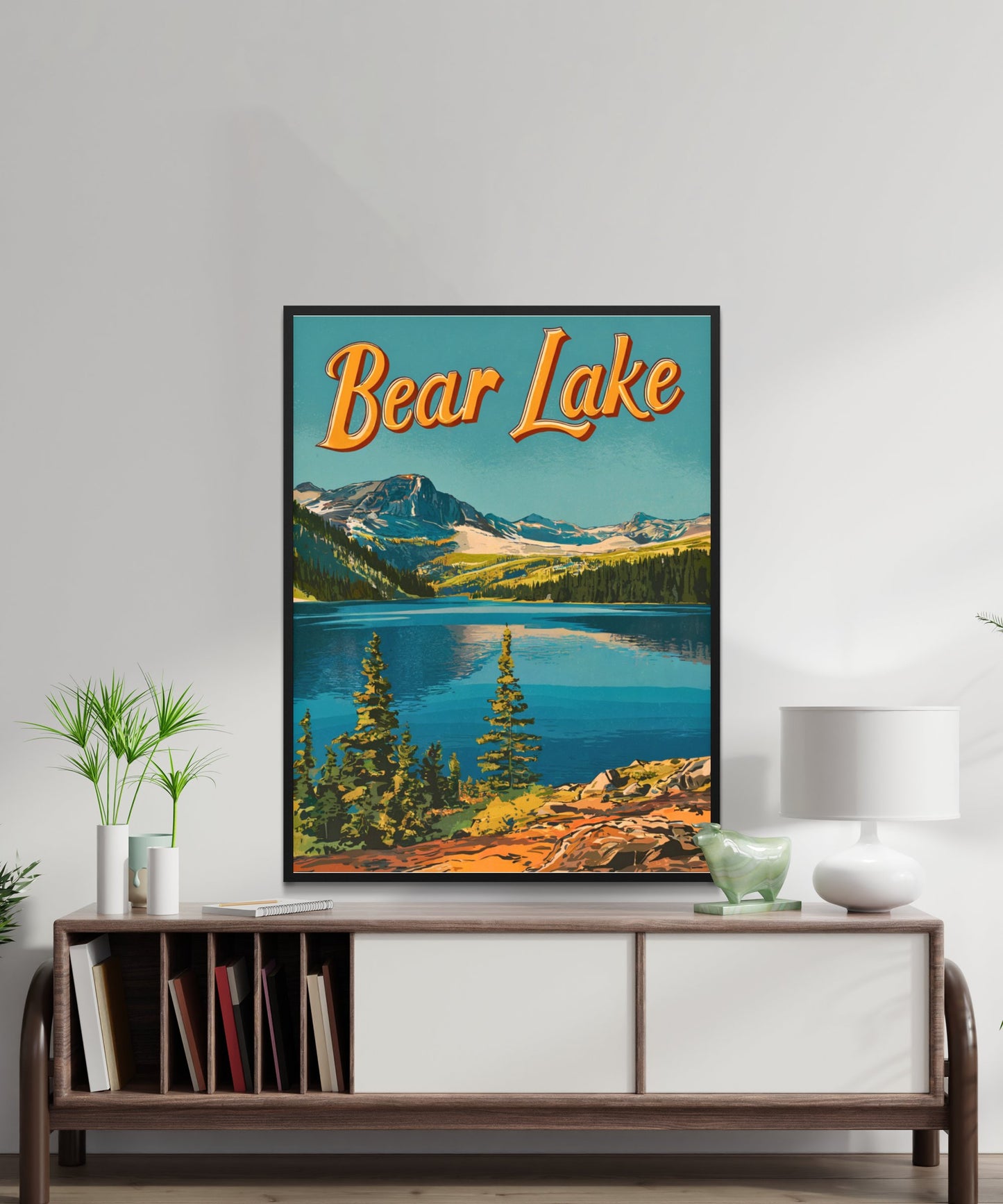 Bear Lake Vintage Travel Poster