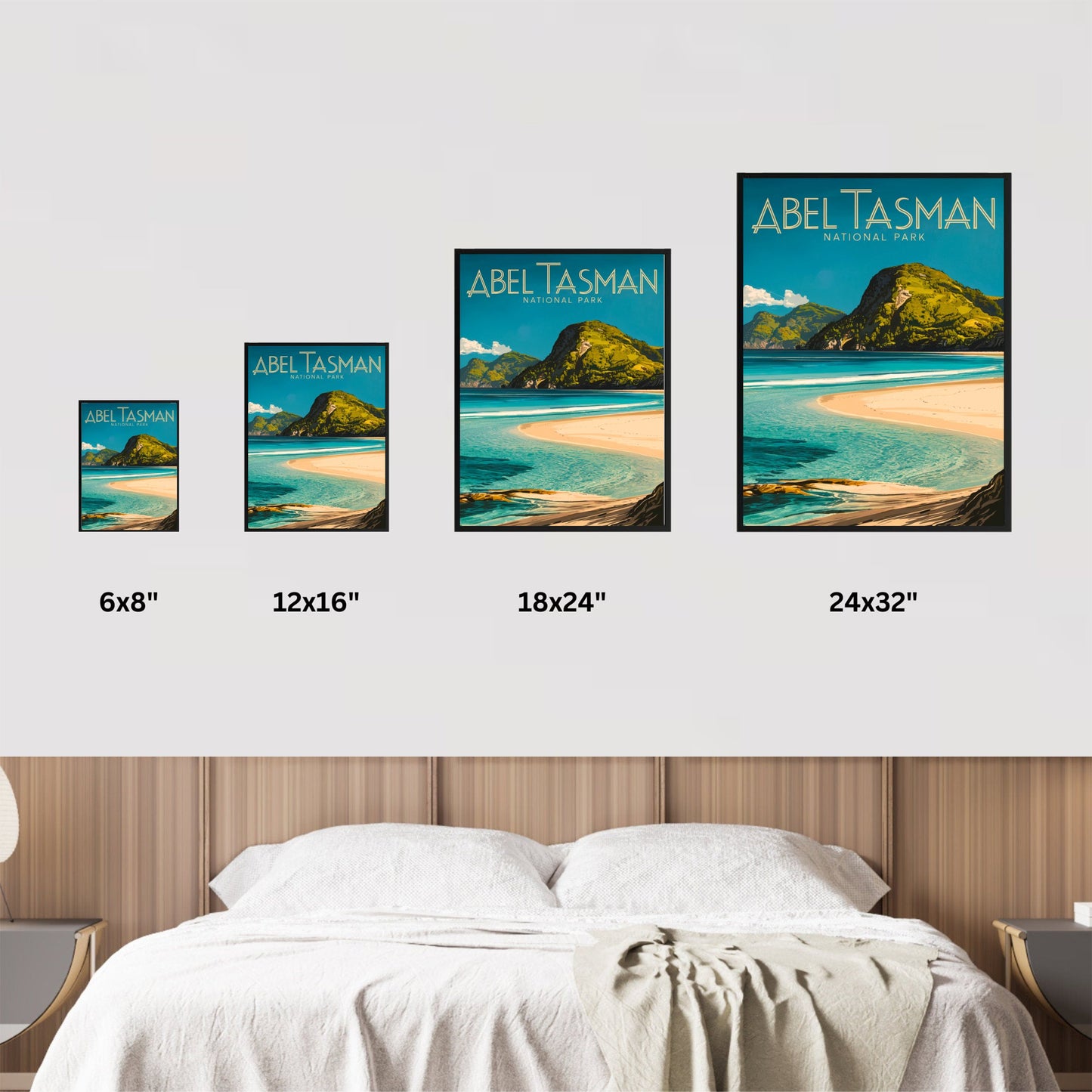 Abel Tasman Park Vintage Travel Poster - Outdoor Adventure
